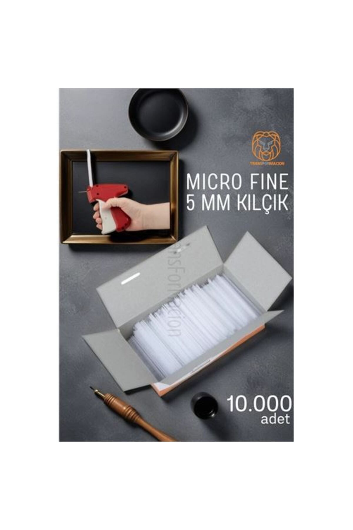 ÖYKÜ VE YİĞİT 5MM Şeffaf Kılçık Tabanca Yedeği 10.000 adet
