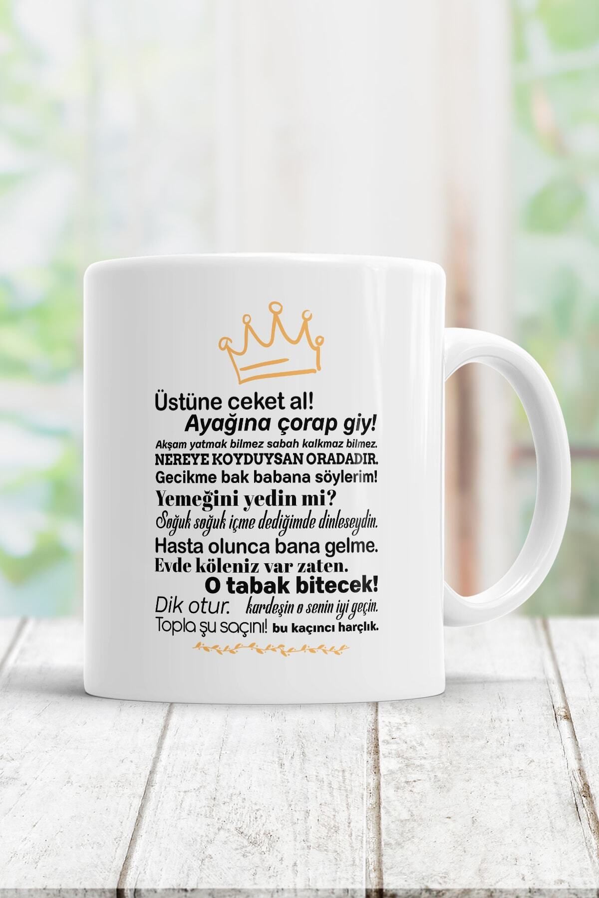 BİBANAPROMOSYON Anne Sözleri Kupa Bardak