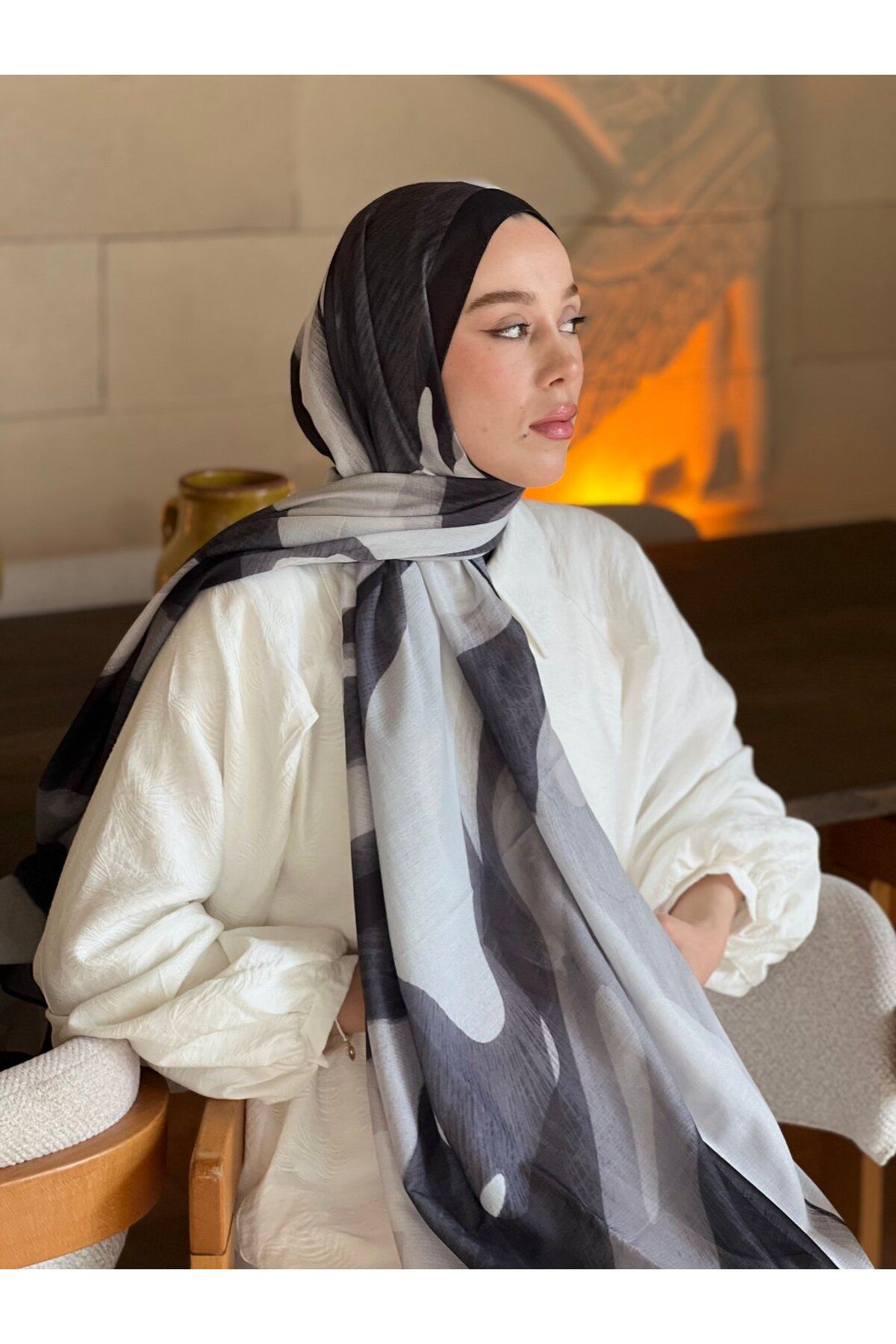 Modakaşmir Mevce Desen Lina Şal