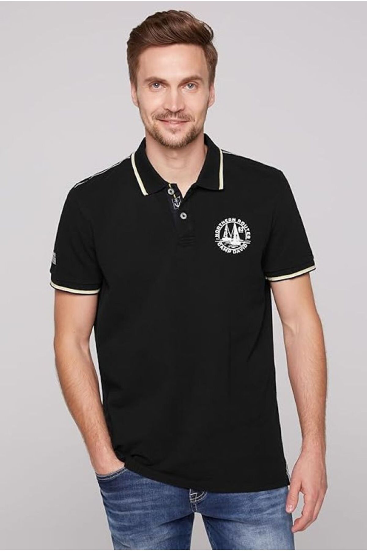 Camp David POLO YAKA T-SHİRT