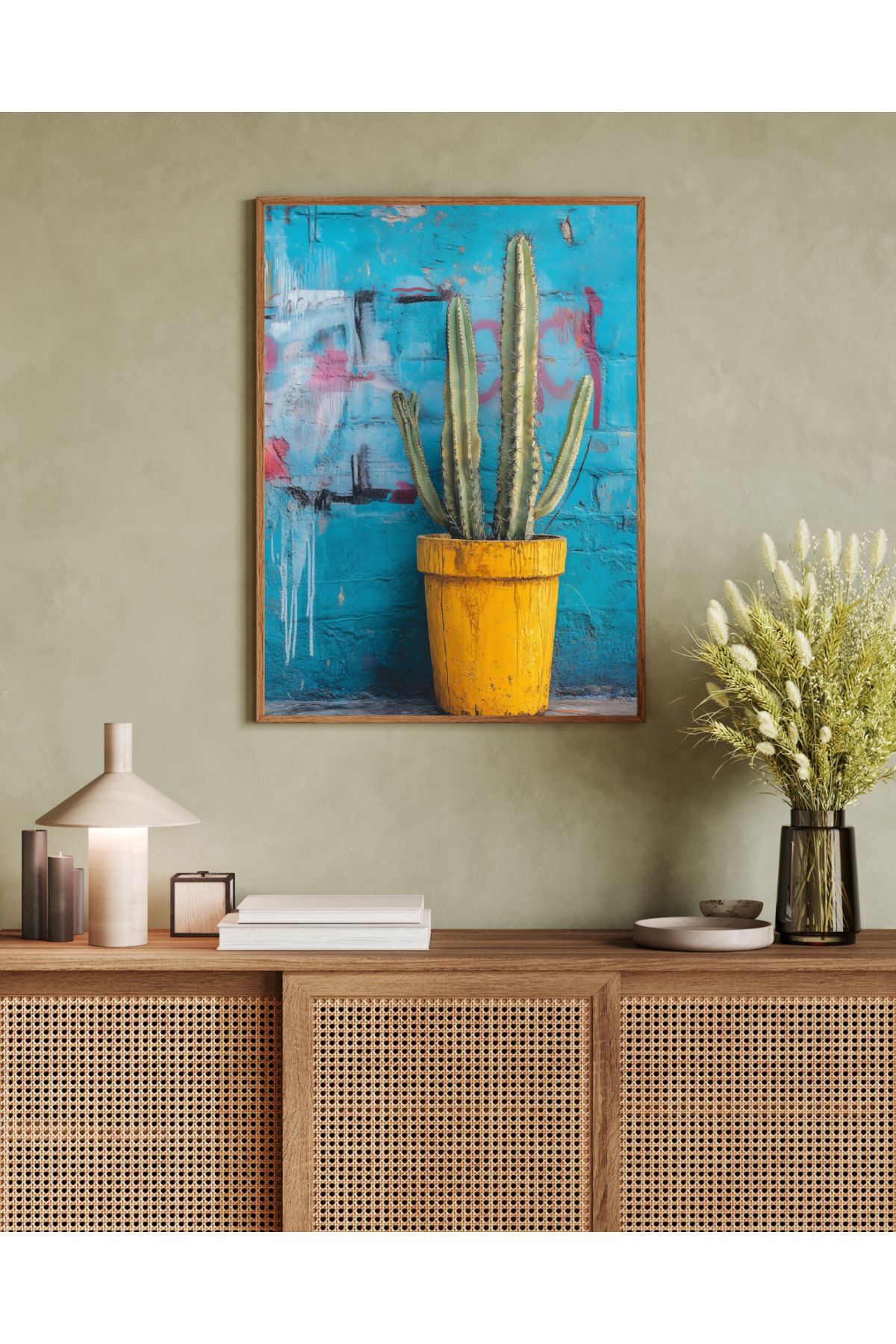 woodhomeworks tek parça salon ofis dekor tablo