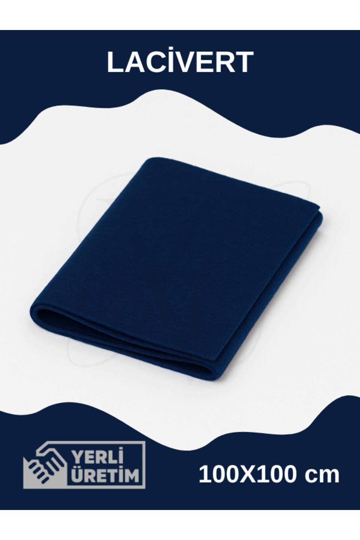 Gift and Craft Meter Felt 160 g 100x100 cm Colorful Felt Fabric Navy Blue 1 Meter