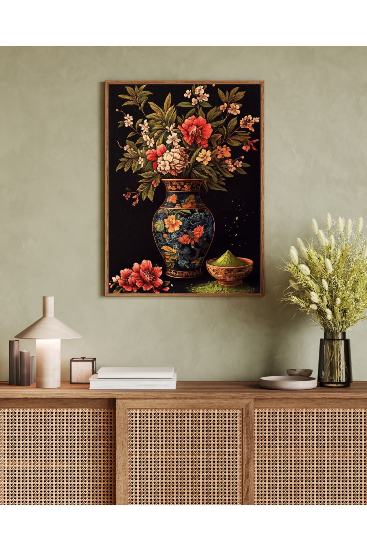 woodhomeworks tek parça salon ofis dekor tablo