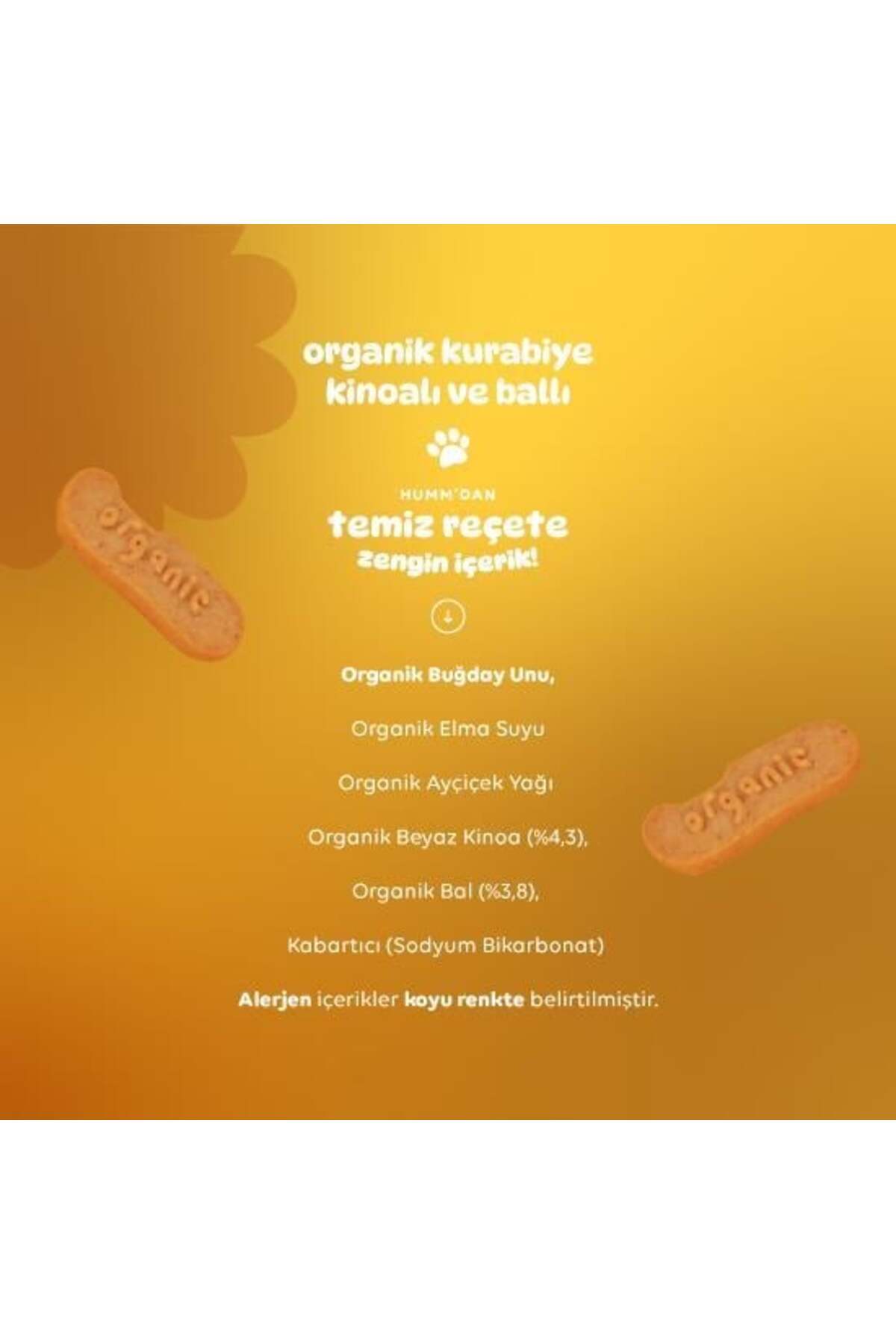 MR RZN STORE-Bfs Humm Organic Honey and Quinoa Cookies 55 Gr 3
