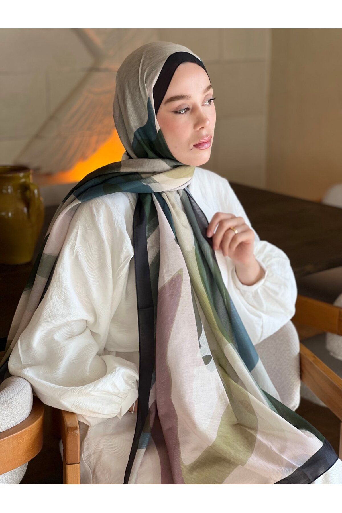 Modakaşmir Mevce Desen Lina Şal