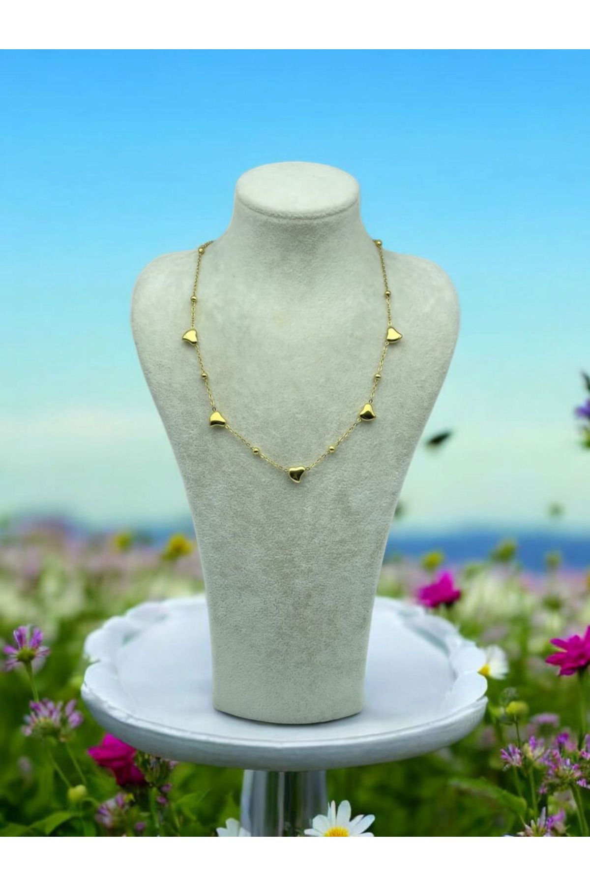 XUPING JEWELRY 5 kalpli Çelik kolye