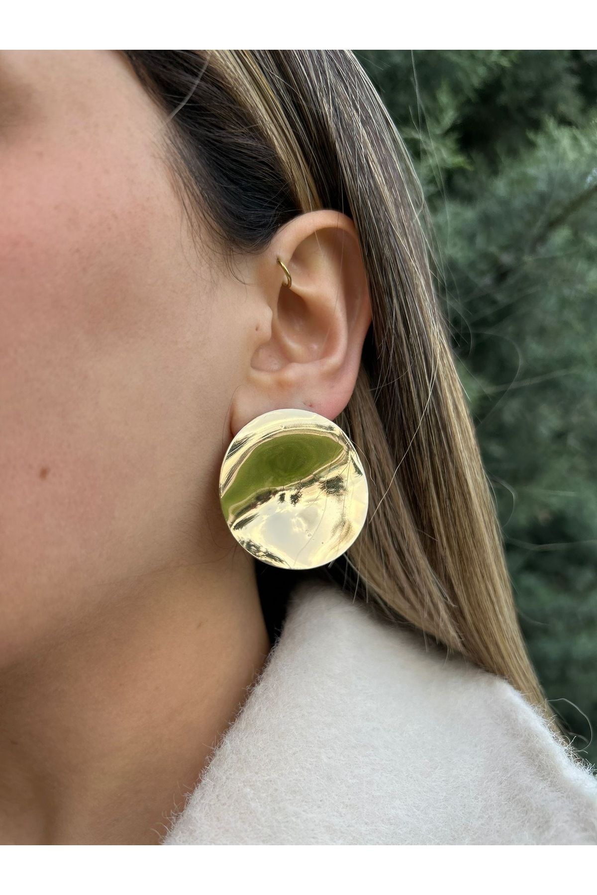 Mayda accessorises Gold Geometrik Küpe