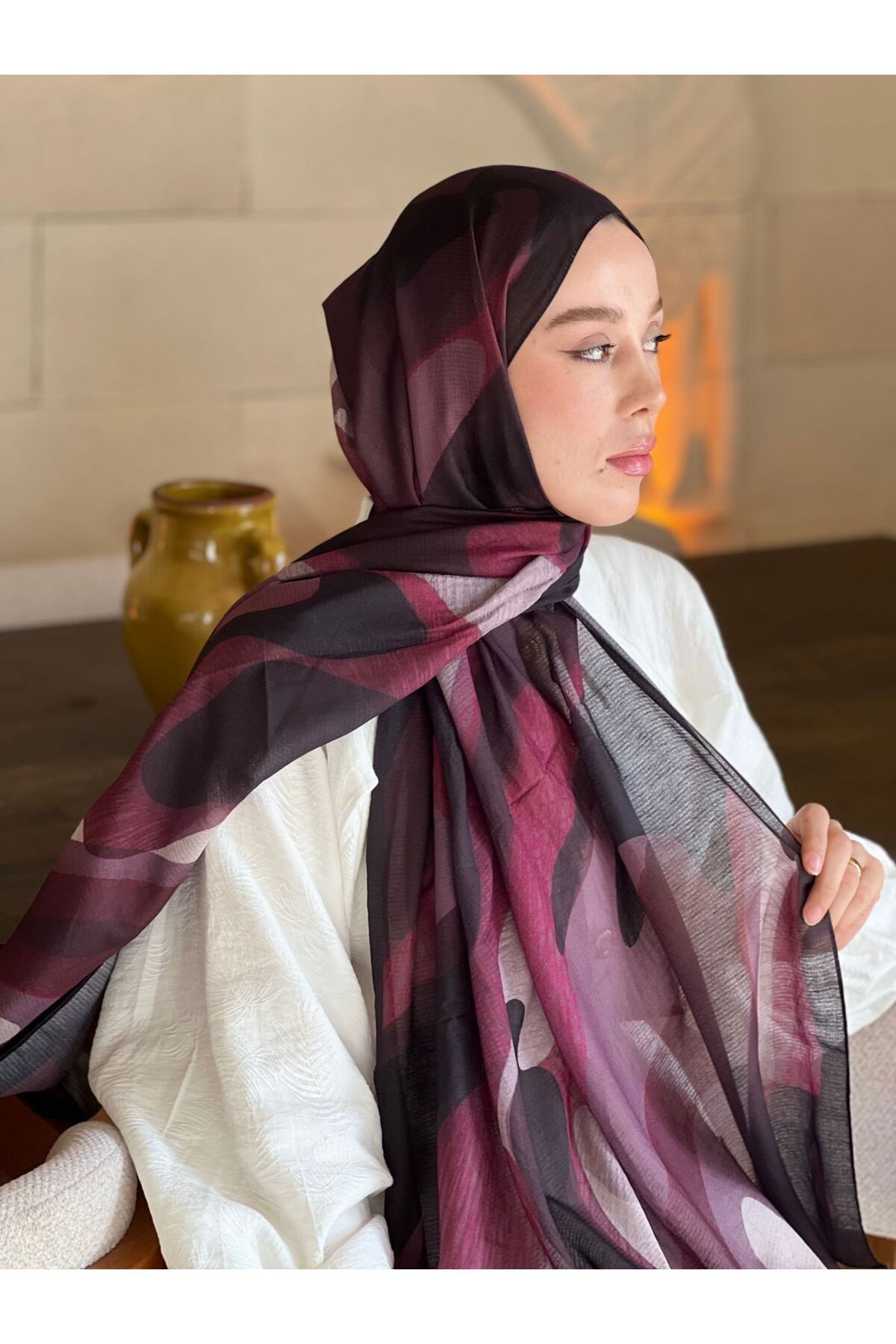 Modakaşmir Mevce Desen Lina Şal