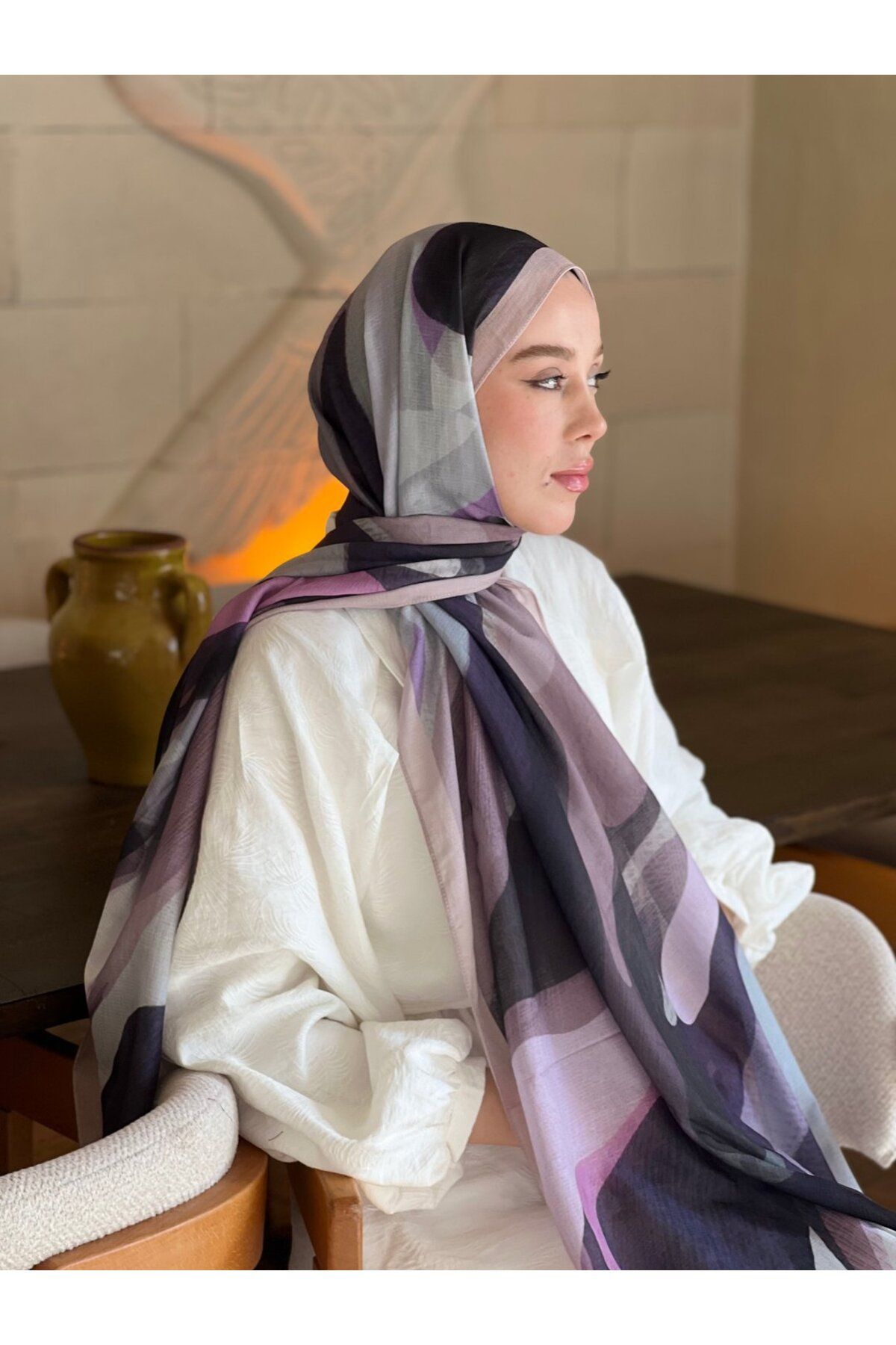 Modakaşmir Mevce Desen Lina Şal