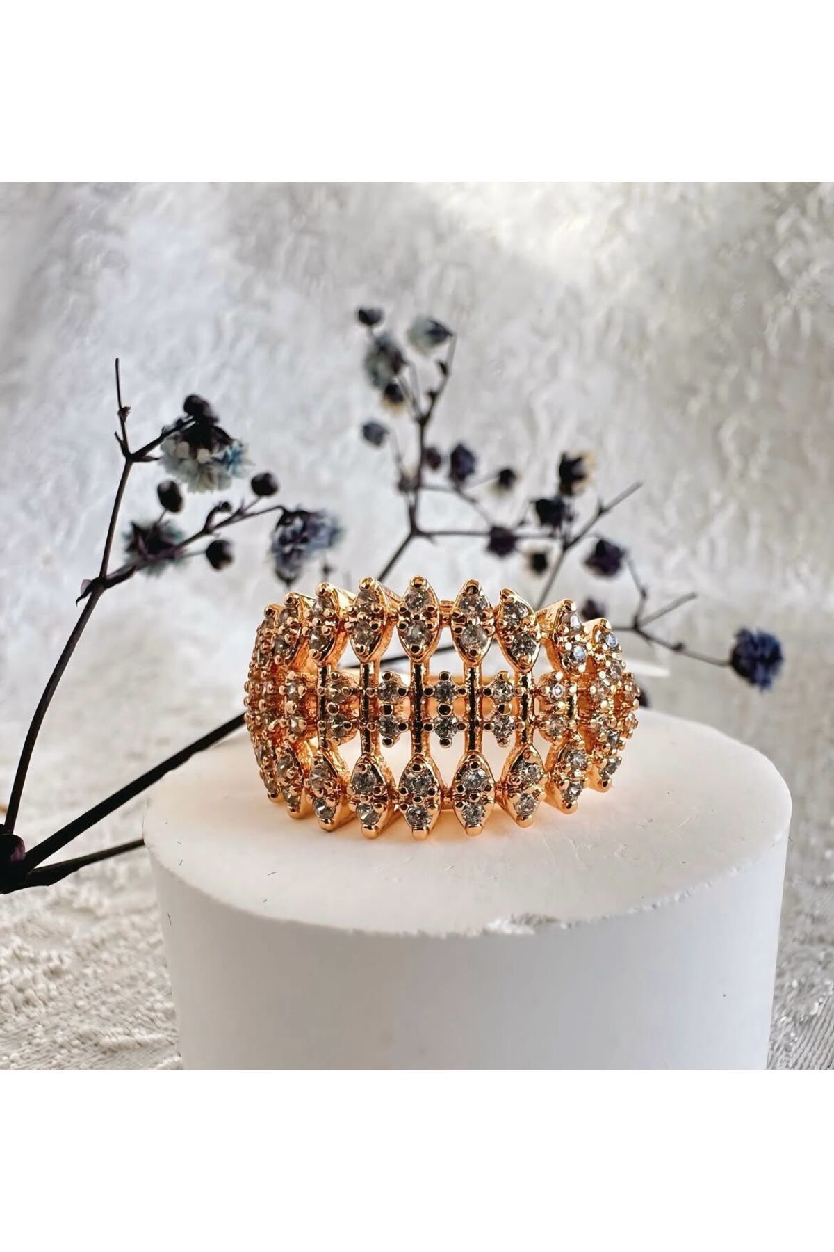 XUPING JEWELRY Gold Kadın Yüzük (Numara6,7,8,9)