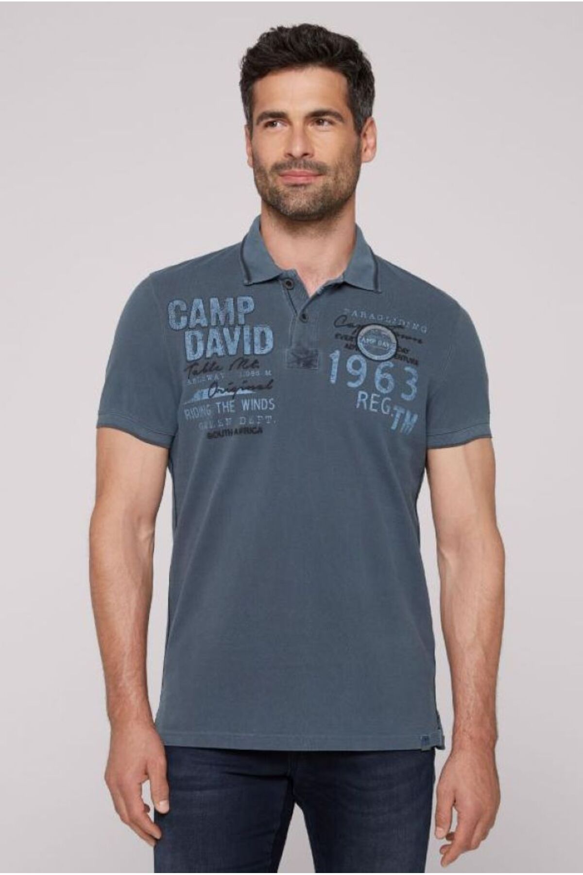 Camp David POLO YAKA T-SHİRT