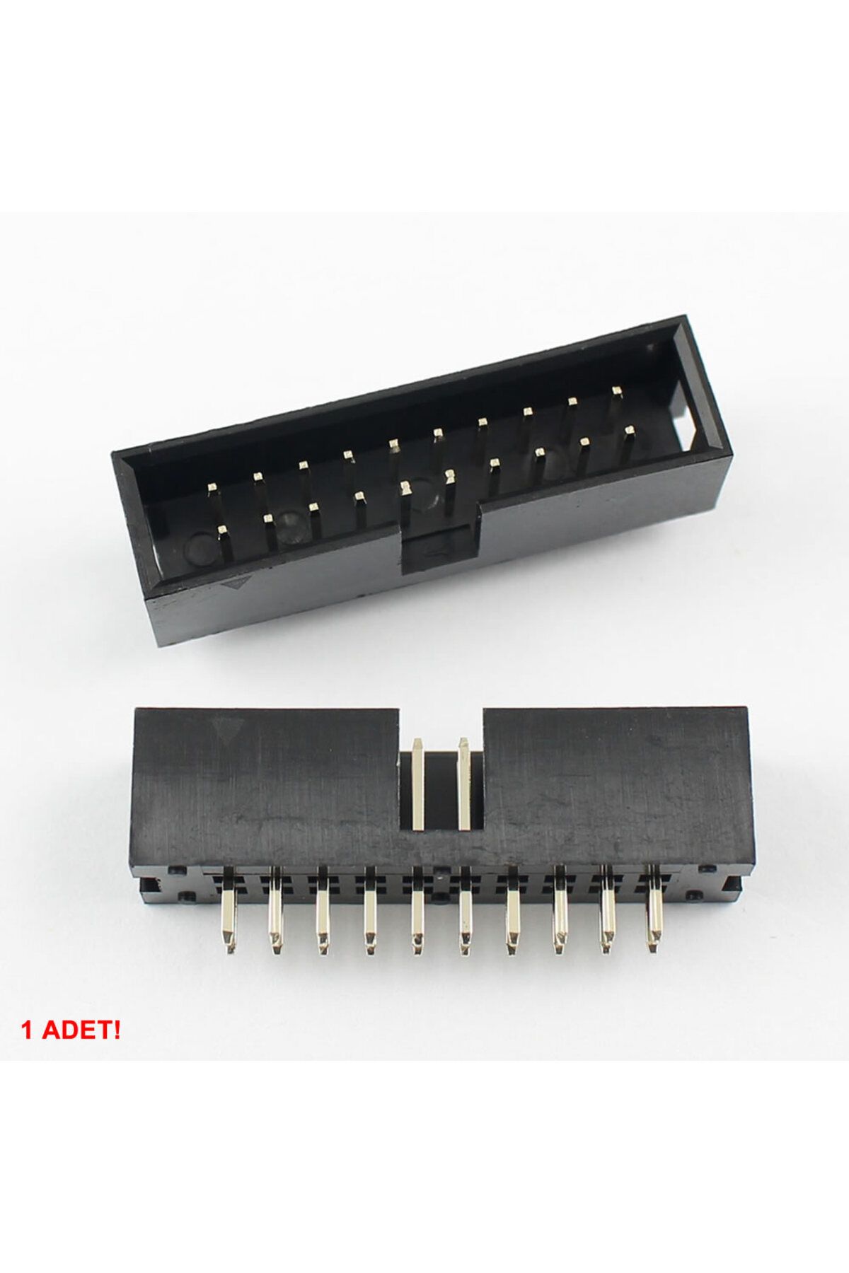 Alkatronik 2x10 Pin Erkek Box Header Çift Sıra 180 Derece 2.54mm PCB Montaj Konnektör IDC Soket Breadboard Pcb