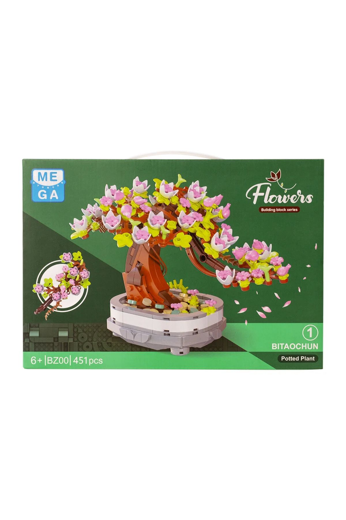 gnsstore BLOK ÇİÇEK 451 PARÇA BONSAI AĞACI