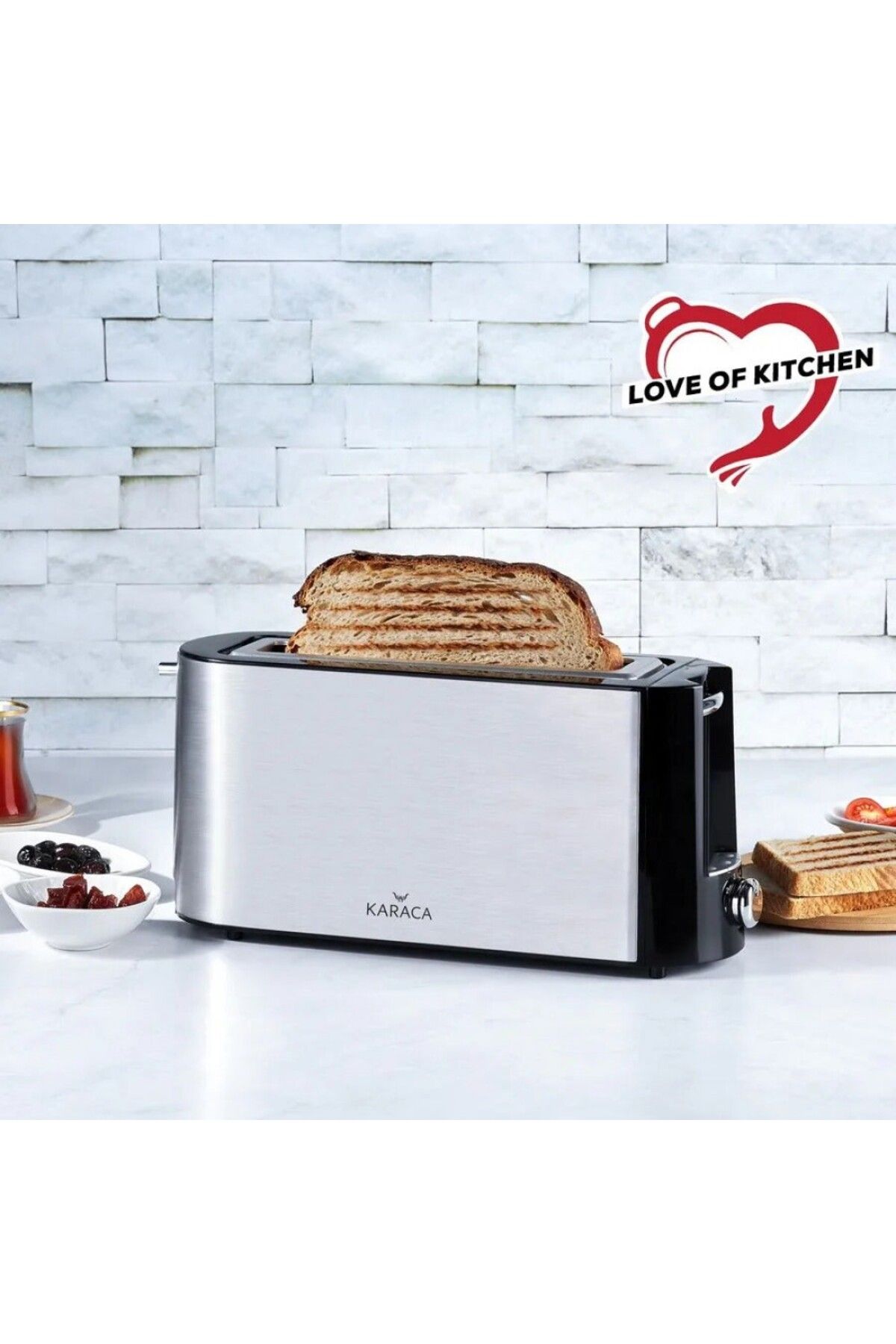 Karaca Karaca Love Of Kitchen, Prăjitor De Pâine Xxl, Inox, 1030w - One Size