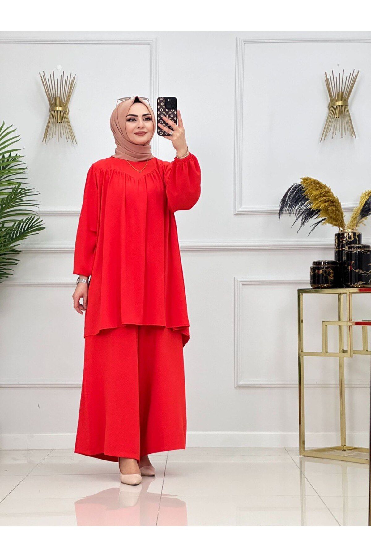 VALENS BOUTİQUE Kadın Tesettür 2'Li Takım Tunik & EtekPantolon