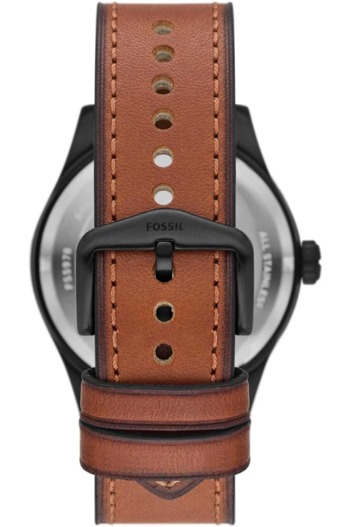 Fossil-Men's Defender Solar-Powered Stainless Steel and Leather Watch 3
