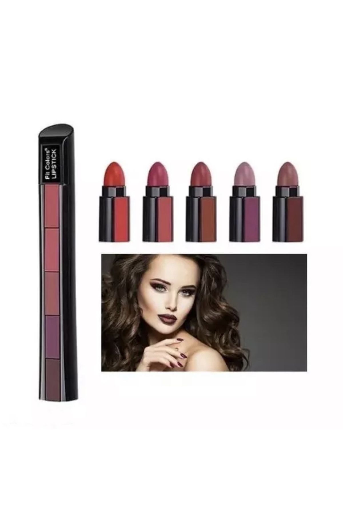 KAİZEN 5 Renkli Mat Kapsül Set Matruşka Ruj 03