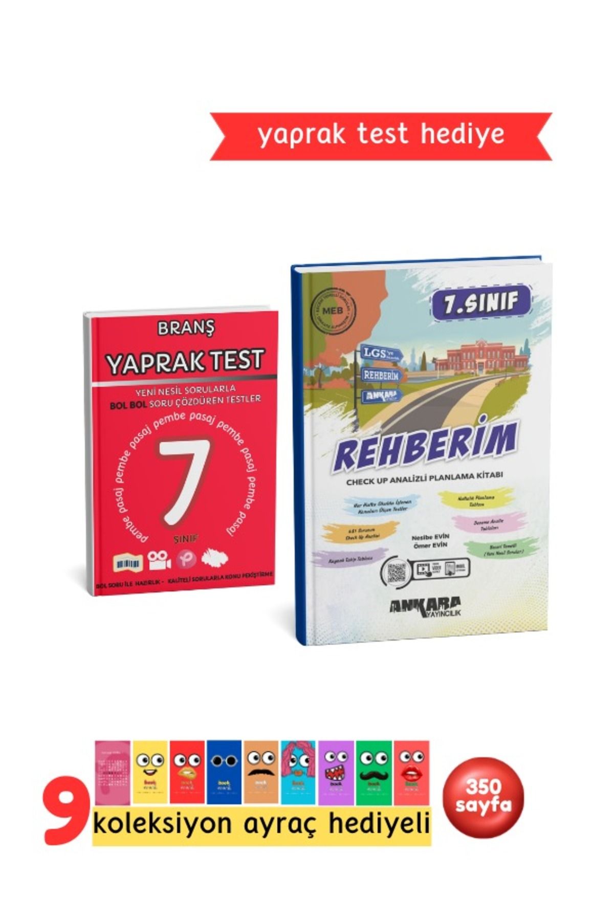 Pembe Yayınevi Ankara Yayıncılık 7. Sınıf Rehberim Chek Up Analizli Planlama Kitabı