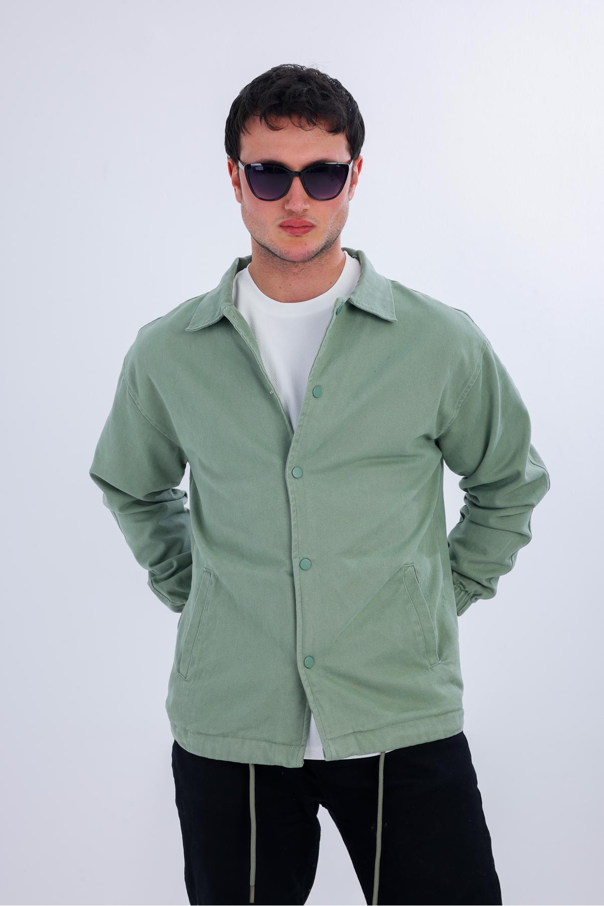 Decas  NIVEUS Kot Ceket - Açık Yeşil - Görsel 5