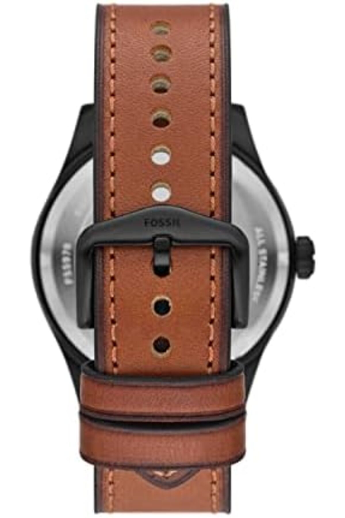 Fossil-Men's Defender Solar-Powered Stainless Steel and Leather Watch 4