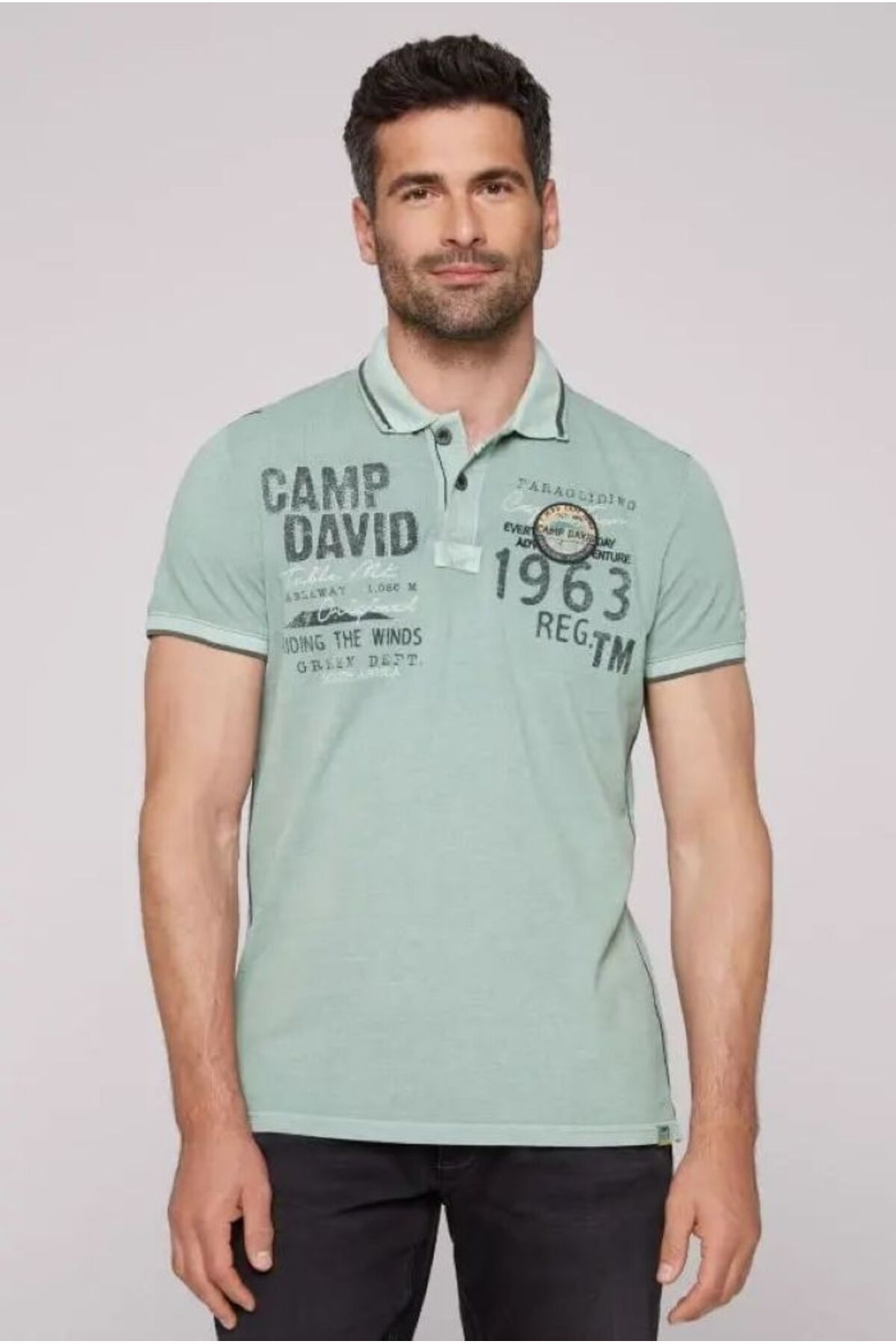 Camp David POLO YAKA T-SHİRT