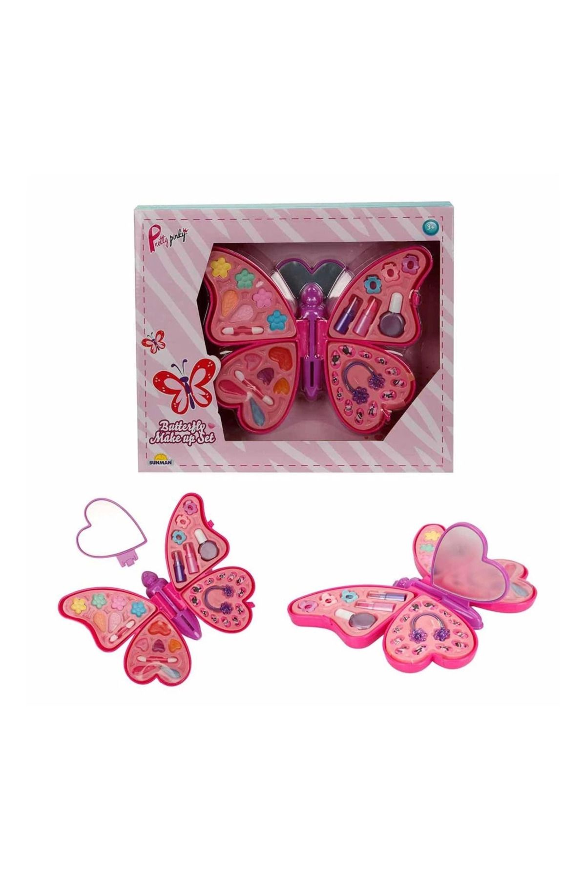 gnsstore GÜZELLÜK SET MAKYAJ KELEBEK ŞEKİLLİ 4 KATMANLI AYN