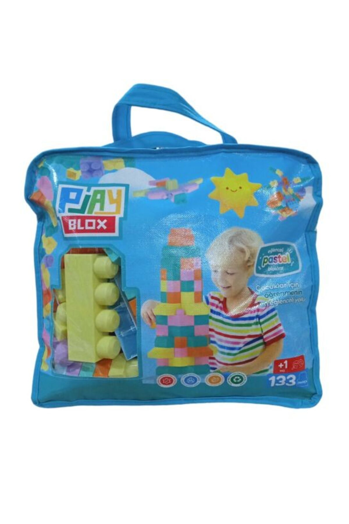 PARİLES Toru Play Blox Pastel 133 Parça Çantalı 3004 ANK
