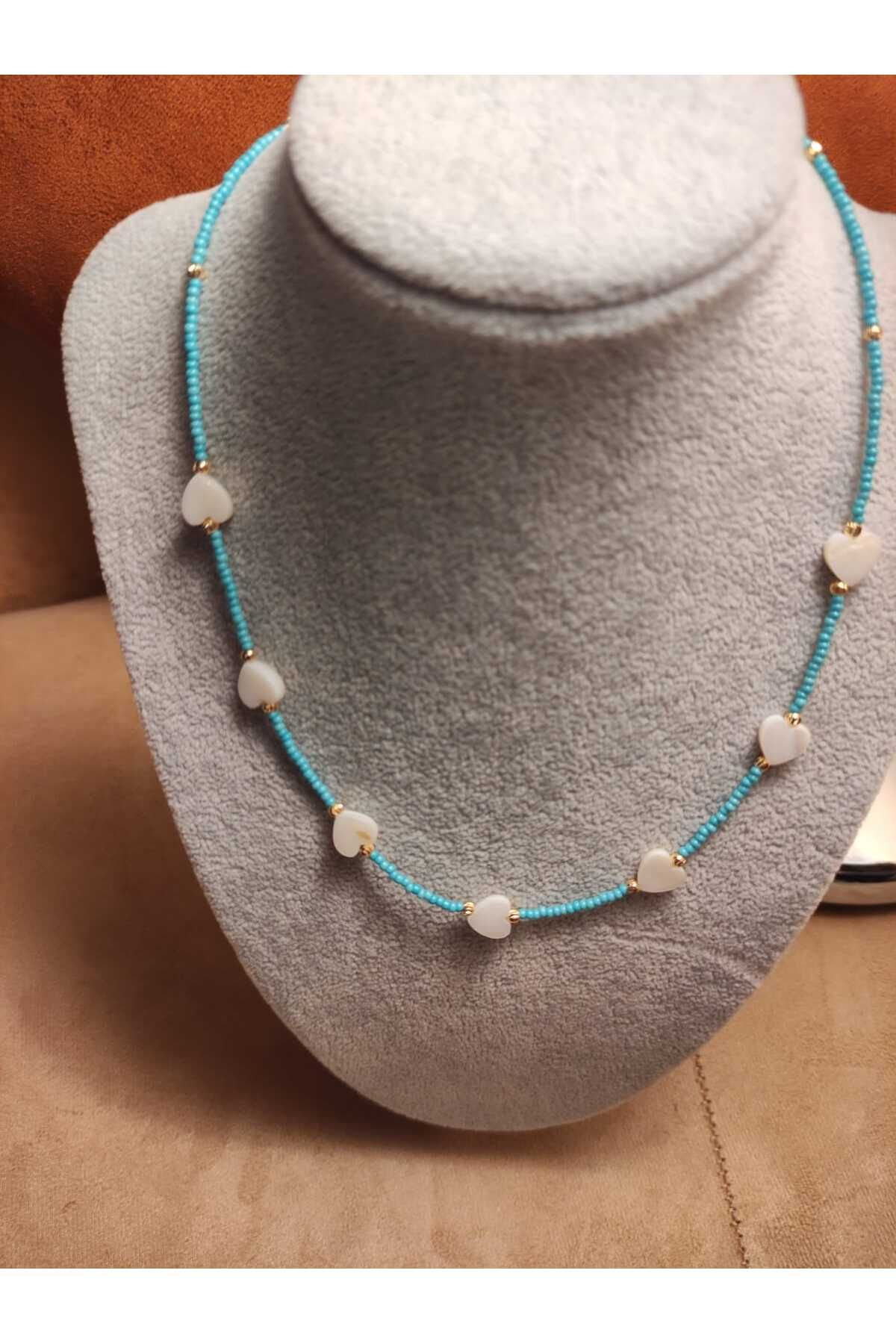 MODA Hand Made El Emeği Kadın ve Kum Boncuk Kolye