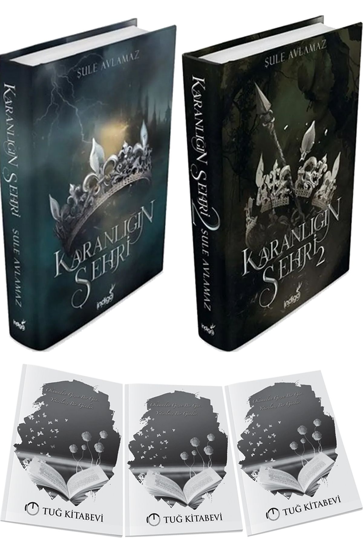 İndigo Kitap Karanlığın Şehri 1 Karanlığın Şehri 2 Ciltli Şule Avlamaz 2 Kitap Set + Hediyeli