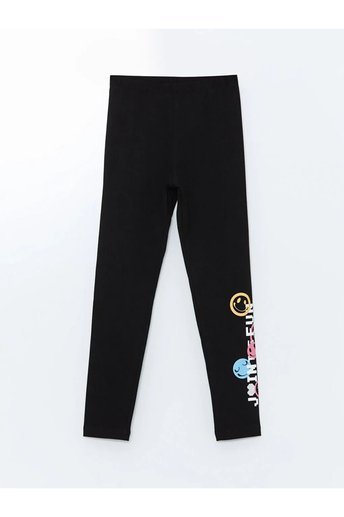 LC Waikiki LCW ECO Siyah Beli Lastikli Kız Çocuk Tayt