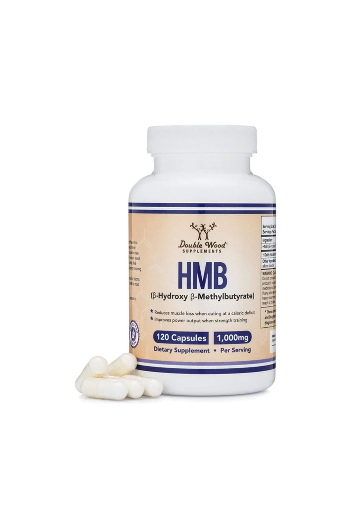 DOUBLE WOOD HMB - 120 x 500 mg capsules