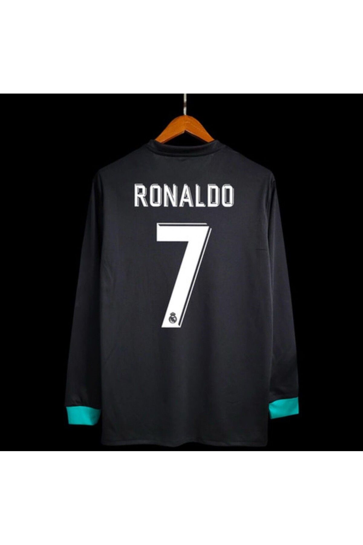 Lion Spor R'eal M'adrid 2017-18 Şampiyonlar Ligi Finali Cristiano Ronaldo Uzun Kollu Forması