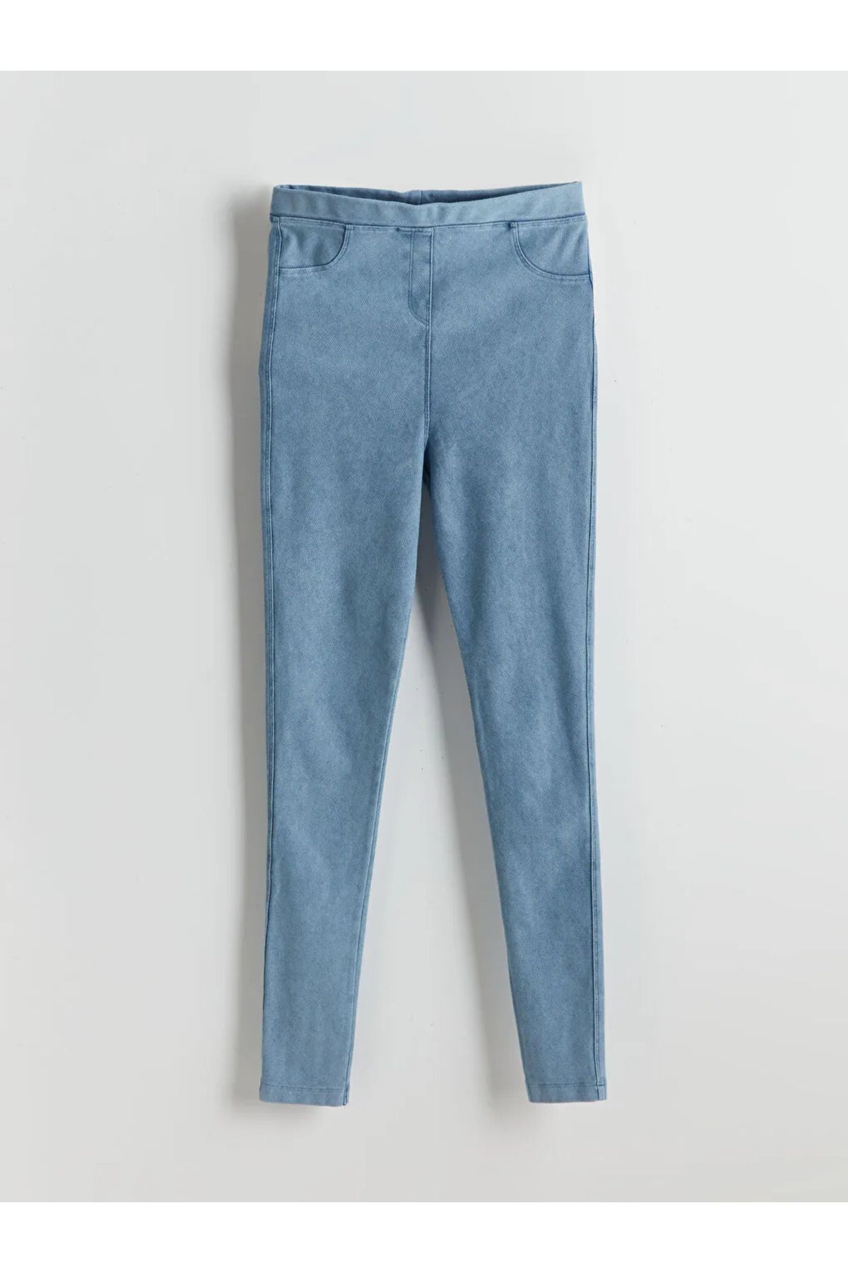 LC Waikiki LCW Kids Lacivert Beli Lastikli Kız Çocuk Tayt