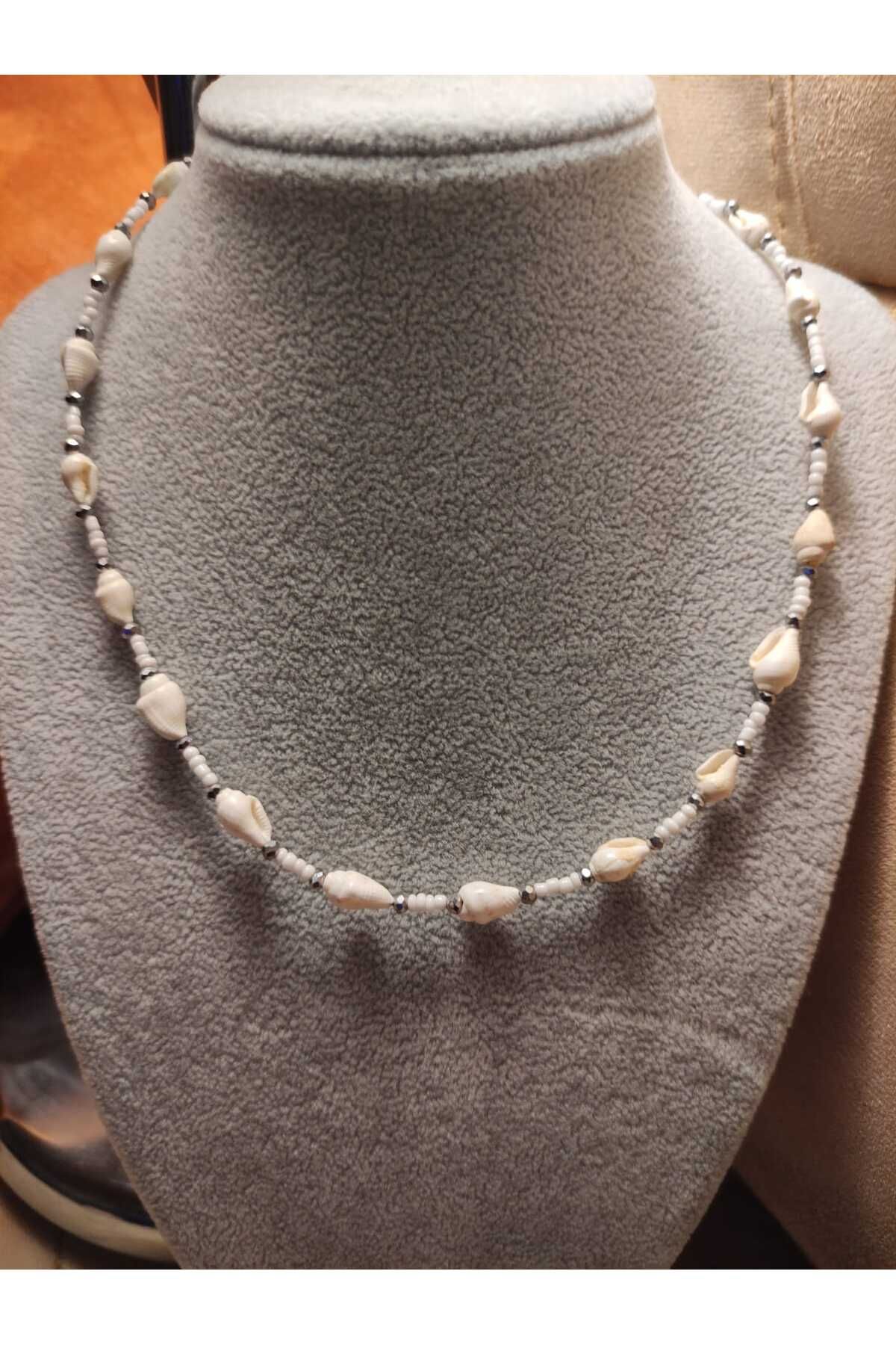 MODA Hand Made El Emeği Kadın Deniz Kabuğu Kolye