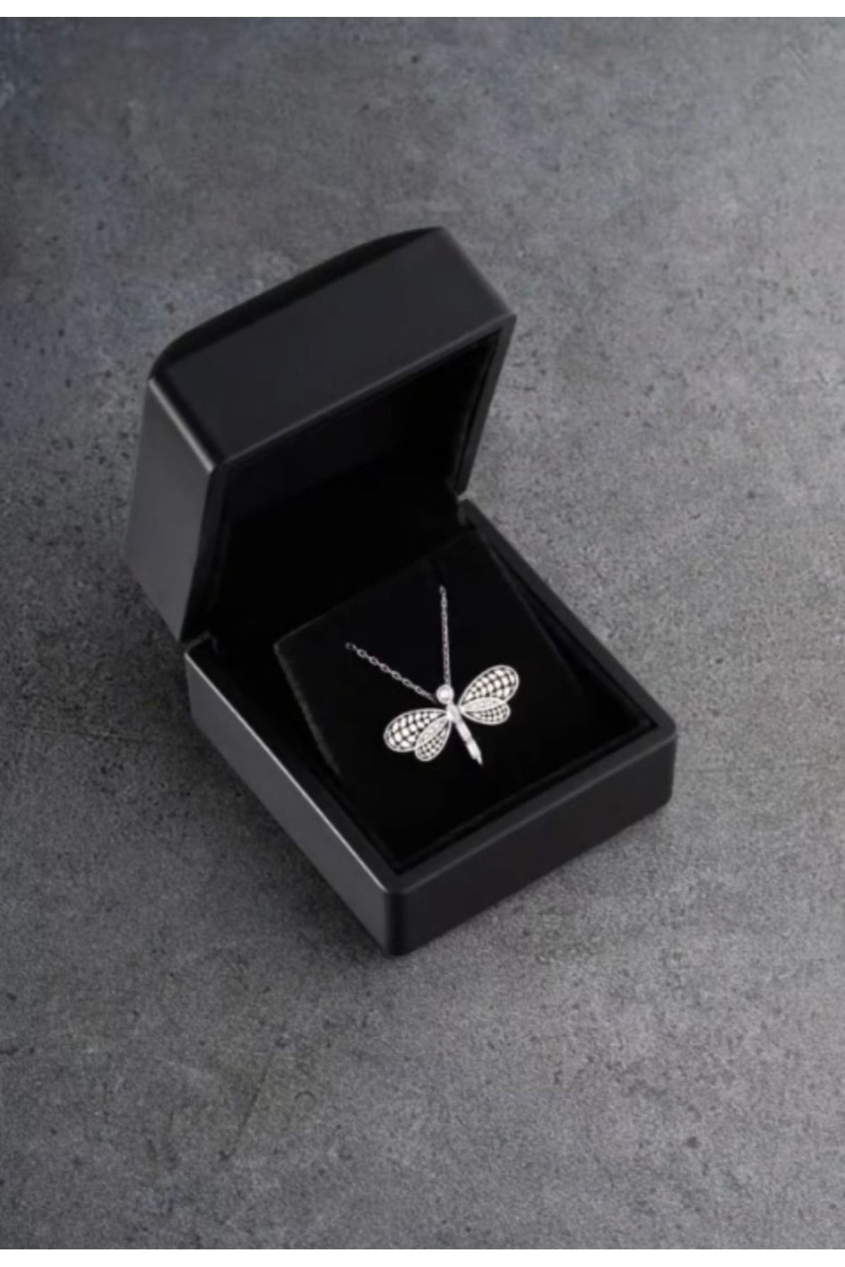Silver Anneler Günü Hediye Özel Gün 925 Ayar Gümüş Yusufçuk Kolye/Kutulu Gönderim