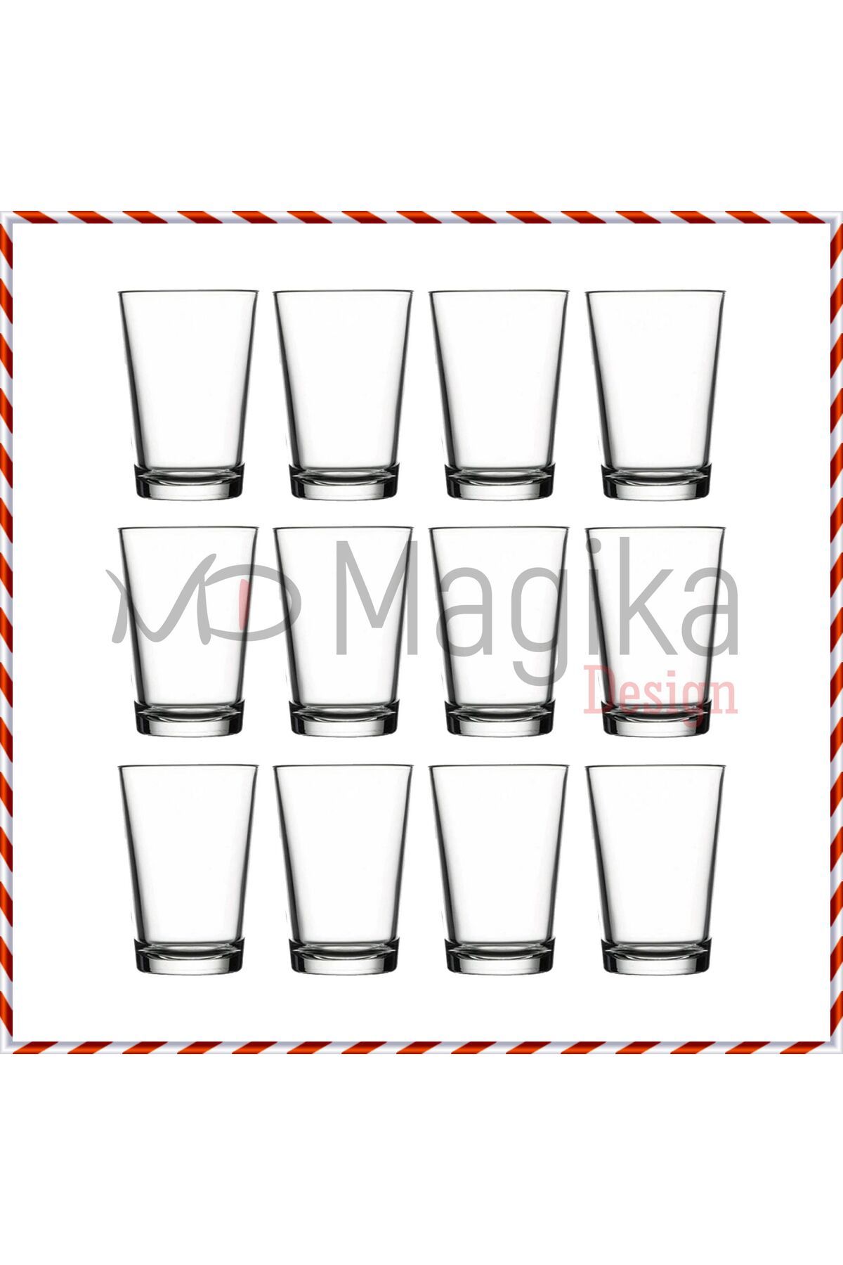 Magika Design PB 52052 Alanya Su Bardağı, 205 cc, 12 Parça