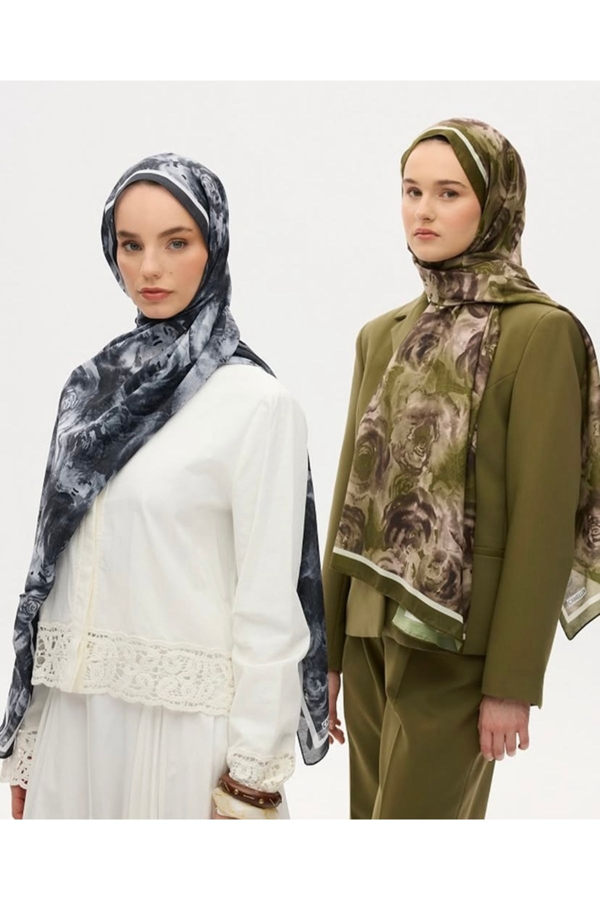MODA Rose serisi . Yağ yeşili ve siyah kombini .