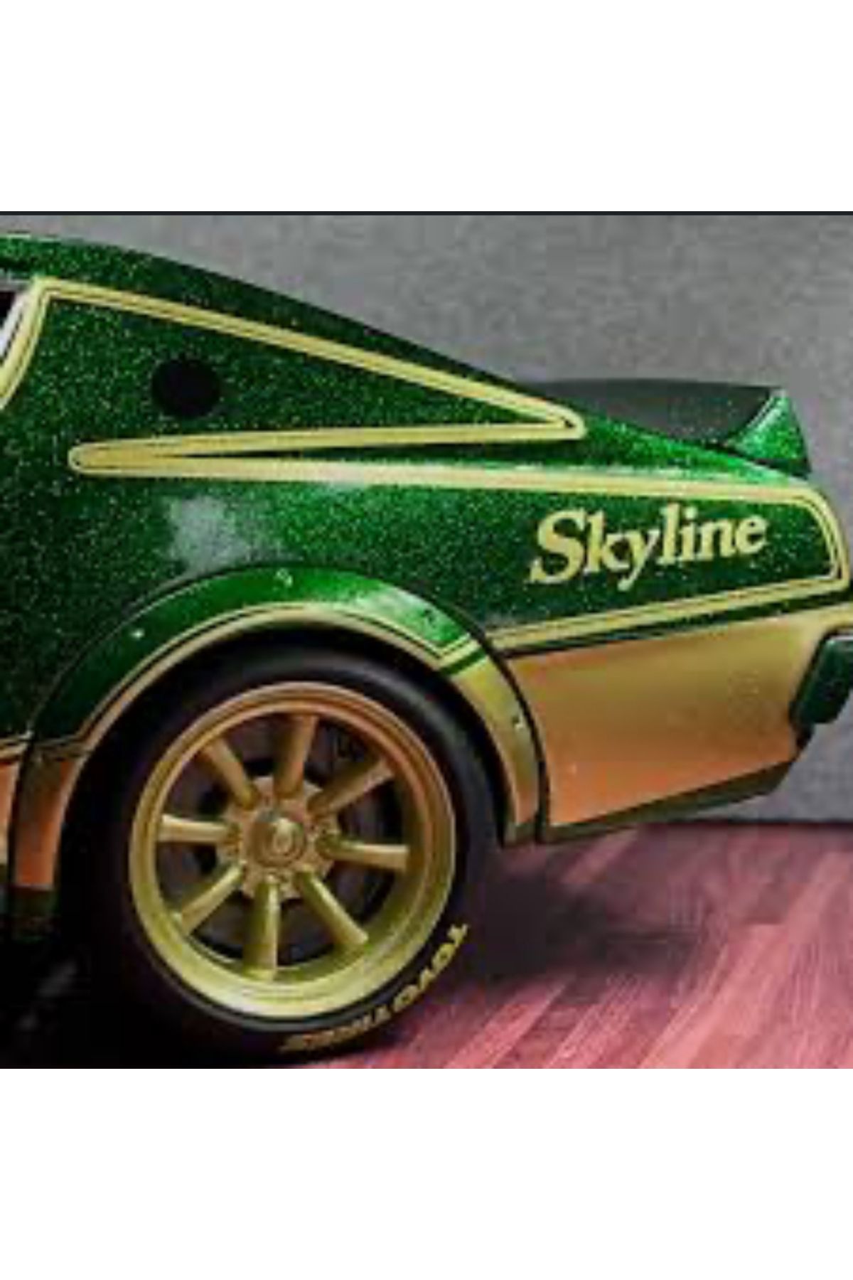 liss çarşı Klasik Nissan Skyline 1:24 Ölçek Dev Boy Koleksiyonluk 1973 Model 2000GT-R Model Araba %100