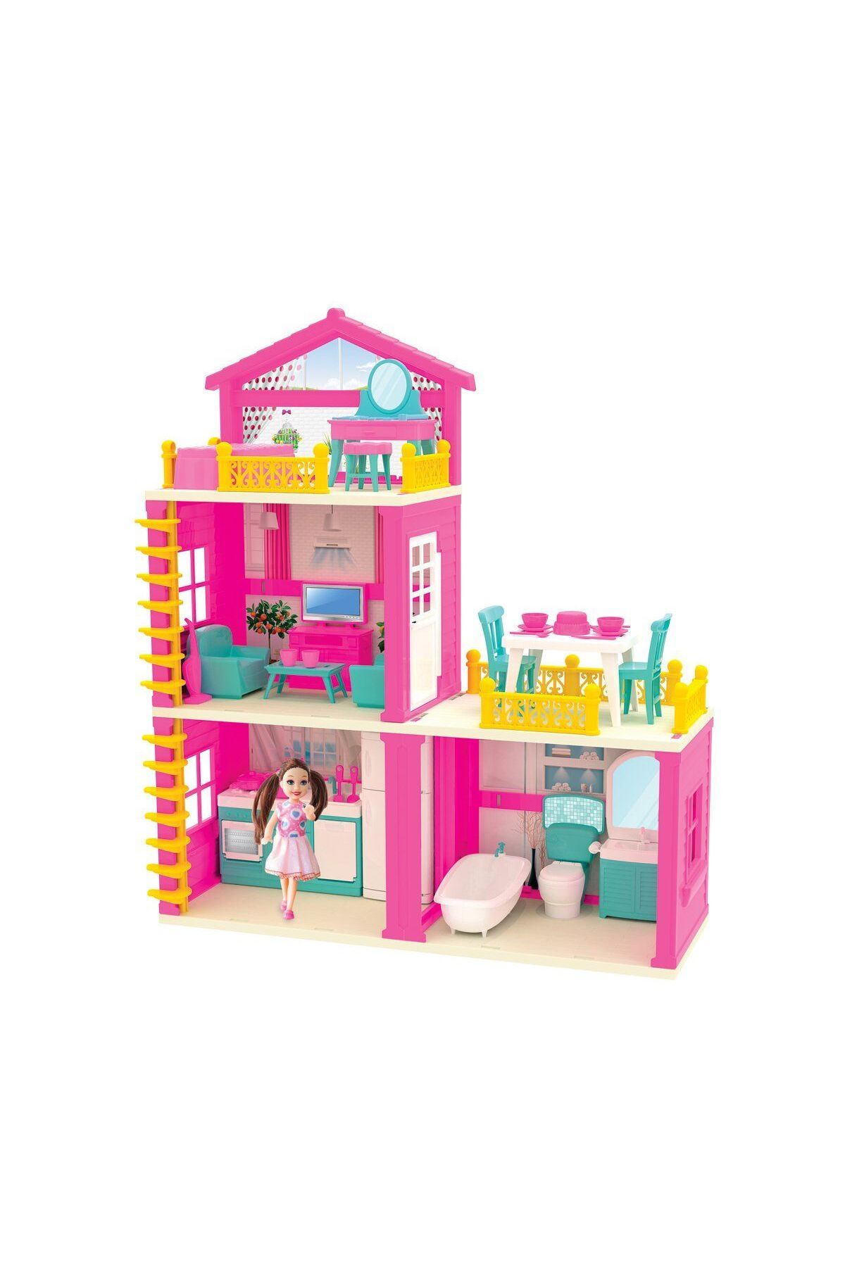 BYR Fırsat Byr 03663 Lola'nın 3 Katlı Düşler Evi / +3 Yaş Yeni