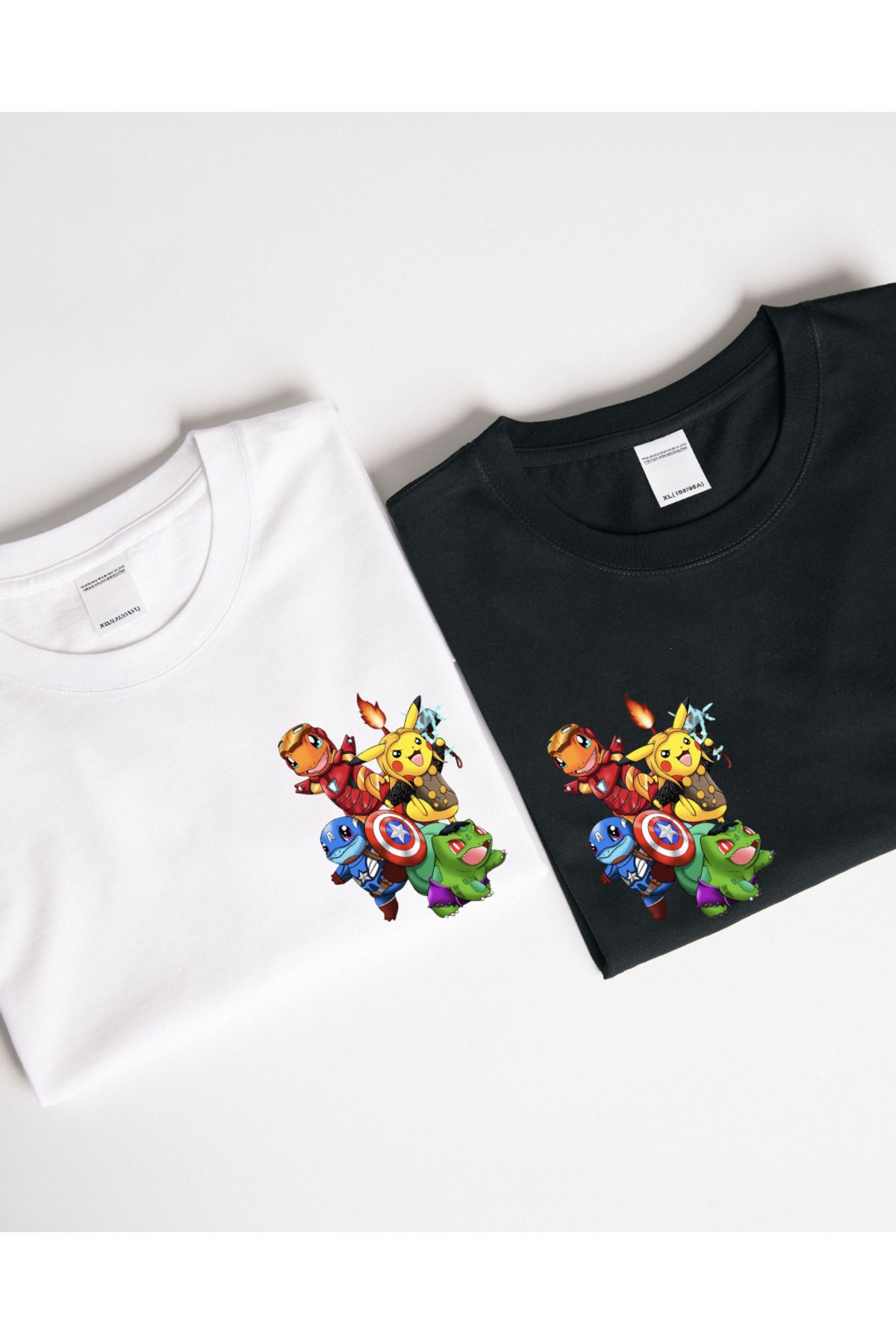 Ebiidesign Pokemon Team Tasarımlı Baskılı T-Shirt