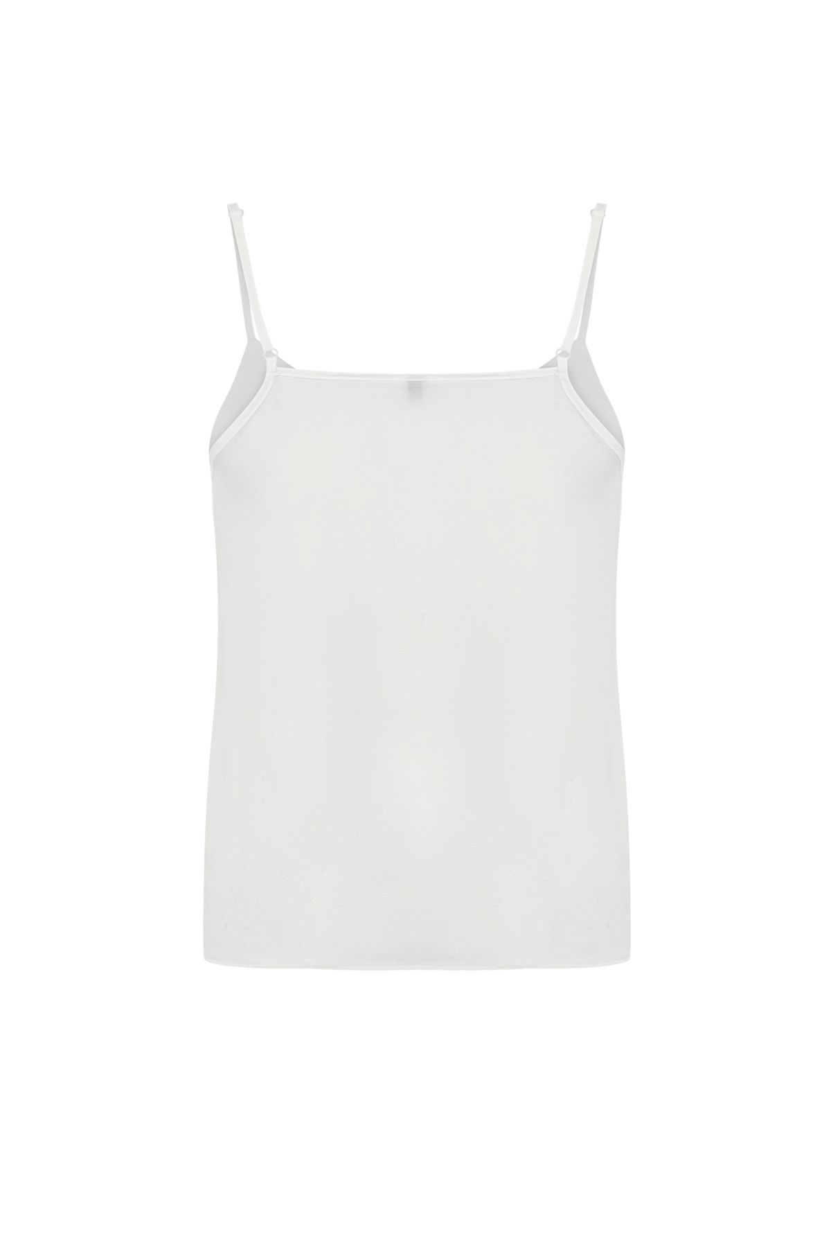 Trendyol Collection-Ecru Basic tkaná halenka s páskem TWOSS19BB0224 10