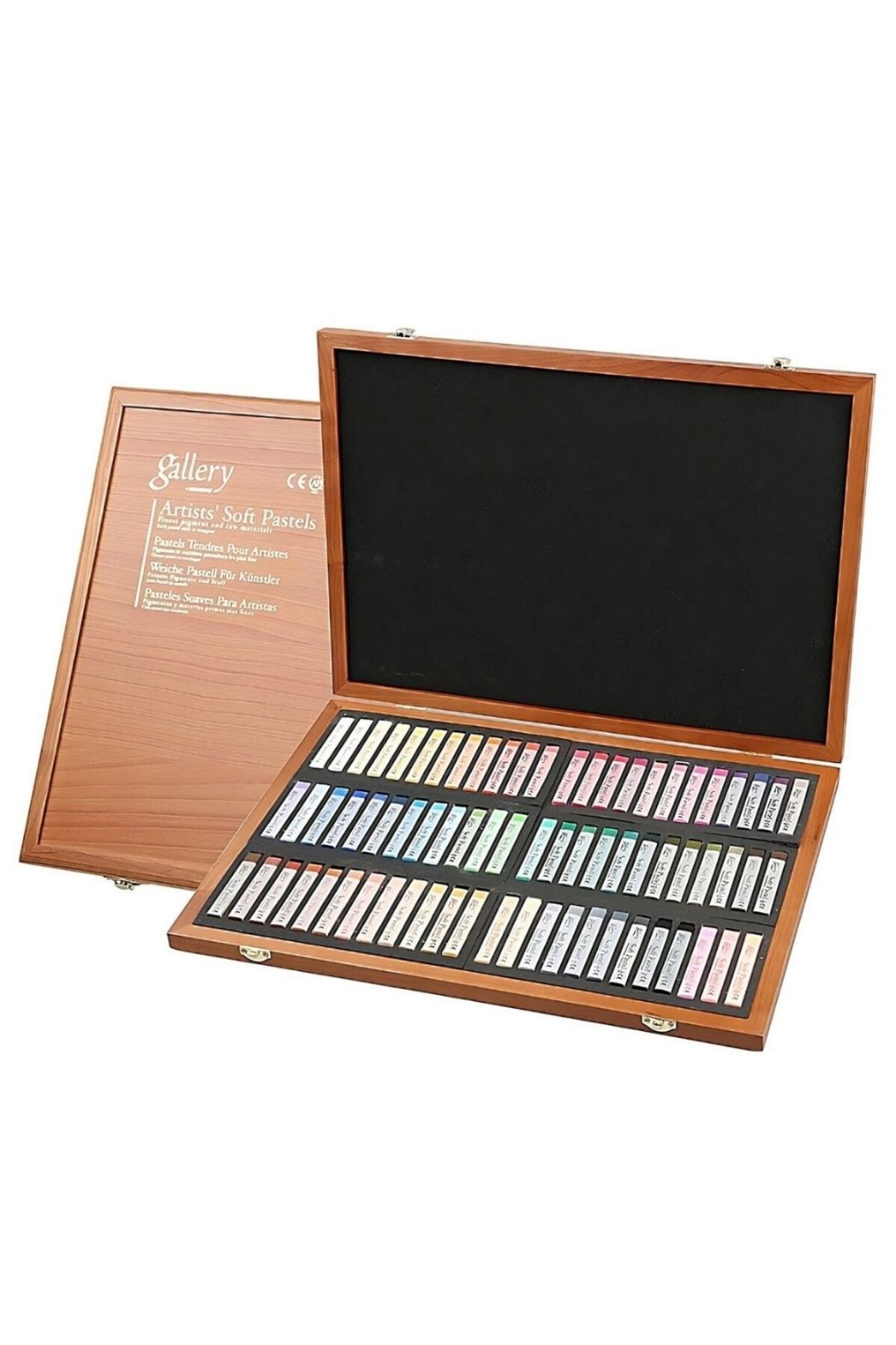 Mungyo Gallery Kuru Pastel,Toz Pastel Boya Seti Ahşap Kutu 72li