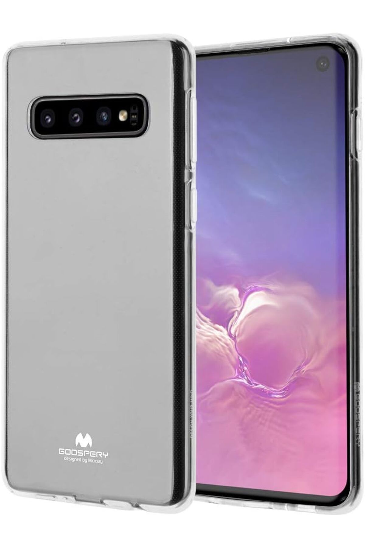 yenibagshop Galaxy S10 için Şeffaf Jöle Kılıf (2019) İnce İnce Kauçuk TPU Kılıf (Şeffaf)