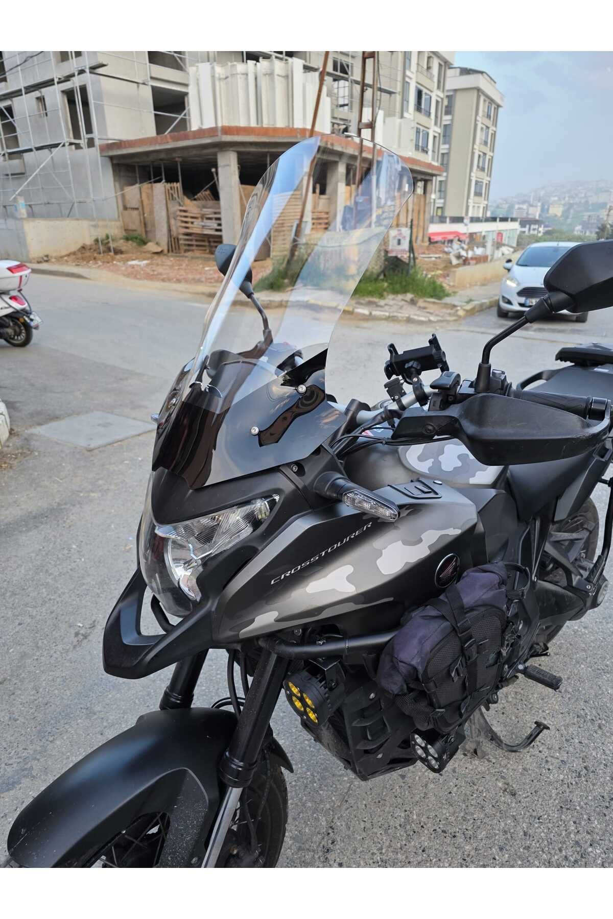 Honda VFR 1200 Siperlik Ön Cam 2012-2015 Model 58cm Şeffaf Renkli 4mm