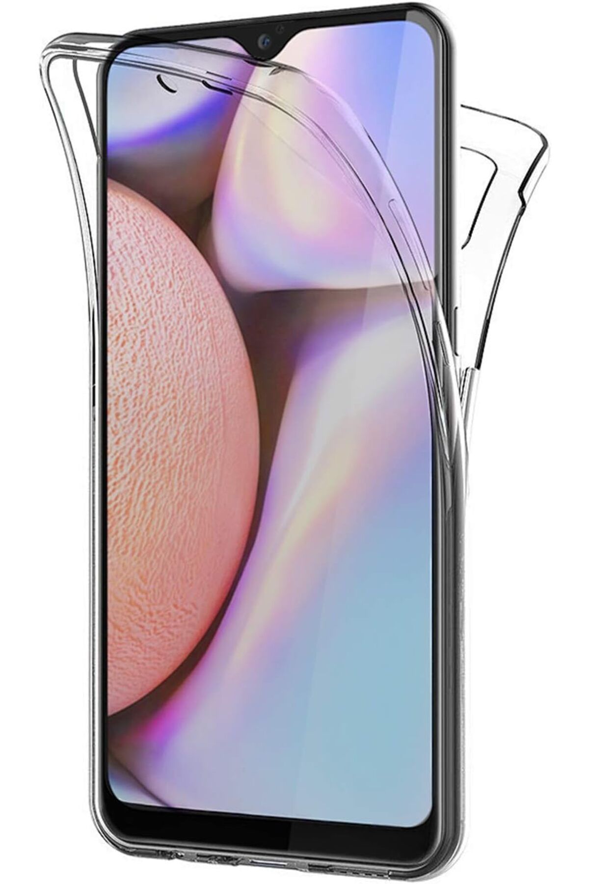 STOREMAX htpshopmx Galaxy A10s Kılıf 6 tarafı tam full koruma 360 Clear Soft Şeffaf str http 1092444