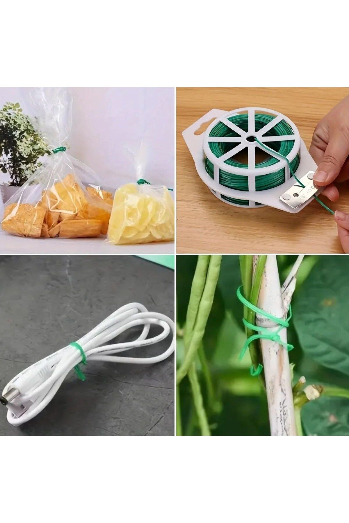STOREMAX-Mrttnca 50 Meters Self Cutter Blade Plant Pot Cable Fixing Wire Trndymrt 1087243 3