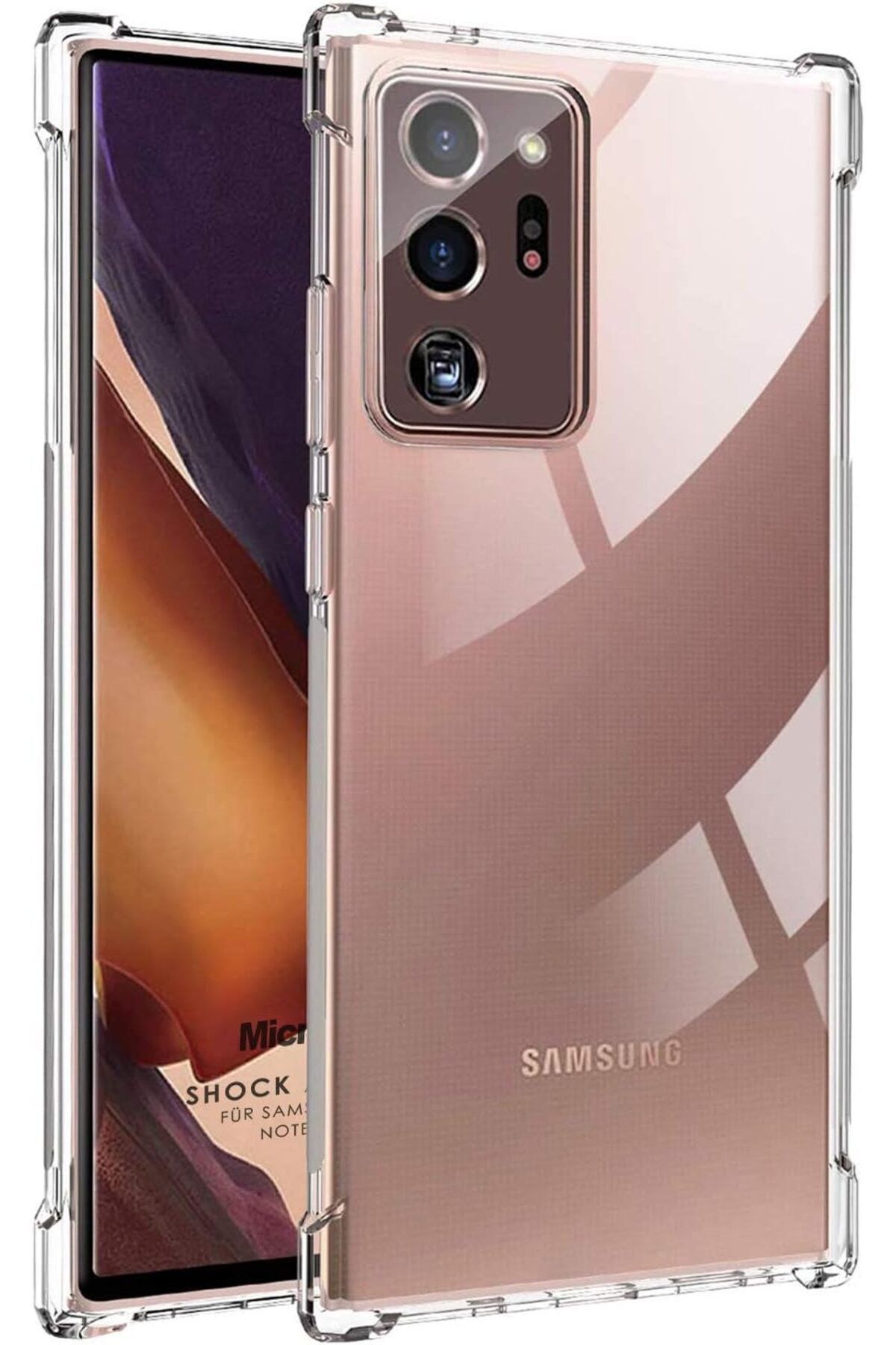 STOREMAX cmllashop Shock Absorbing için Kılıf Galaxy Note 20 Ultra Şeffaf [Galaxy Note 20 Ultra ile Uyum