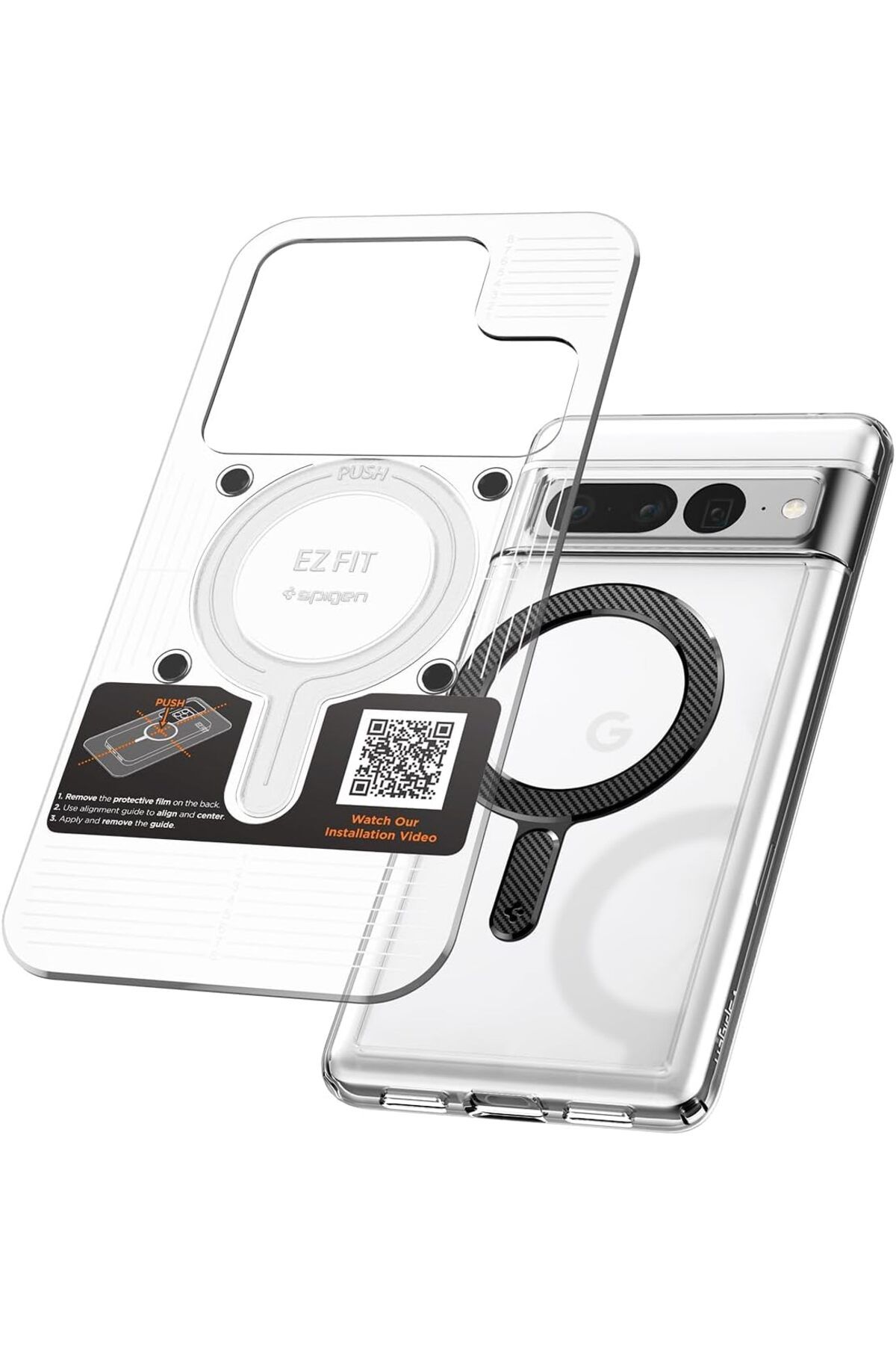 STOREMAX daliashops MagSafe Özelliği Kazandırma Aparatı Magnet Ring Plate MagFit Carbon - ACP06107 Star C