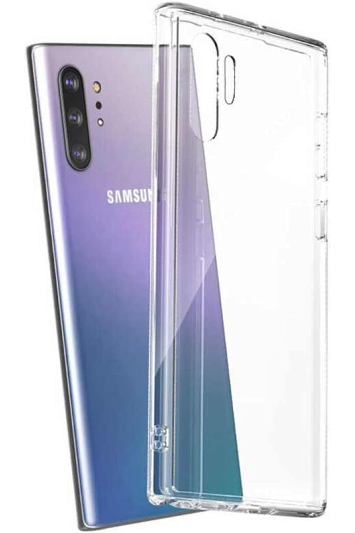 STOREMAX srhtDS İletişim Galaxy Note 10 Plus Kapak Şeffaf Süper Silikon Kılıf Desing 266450