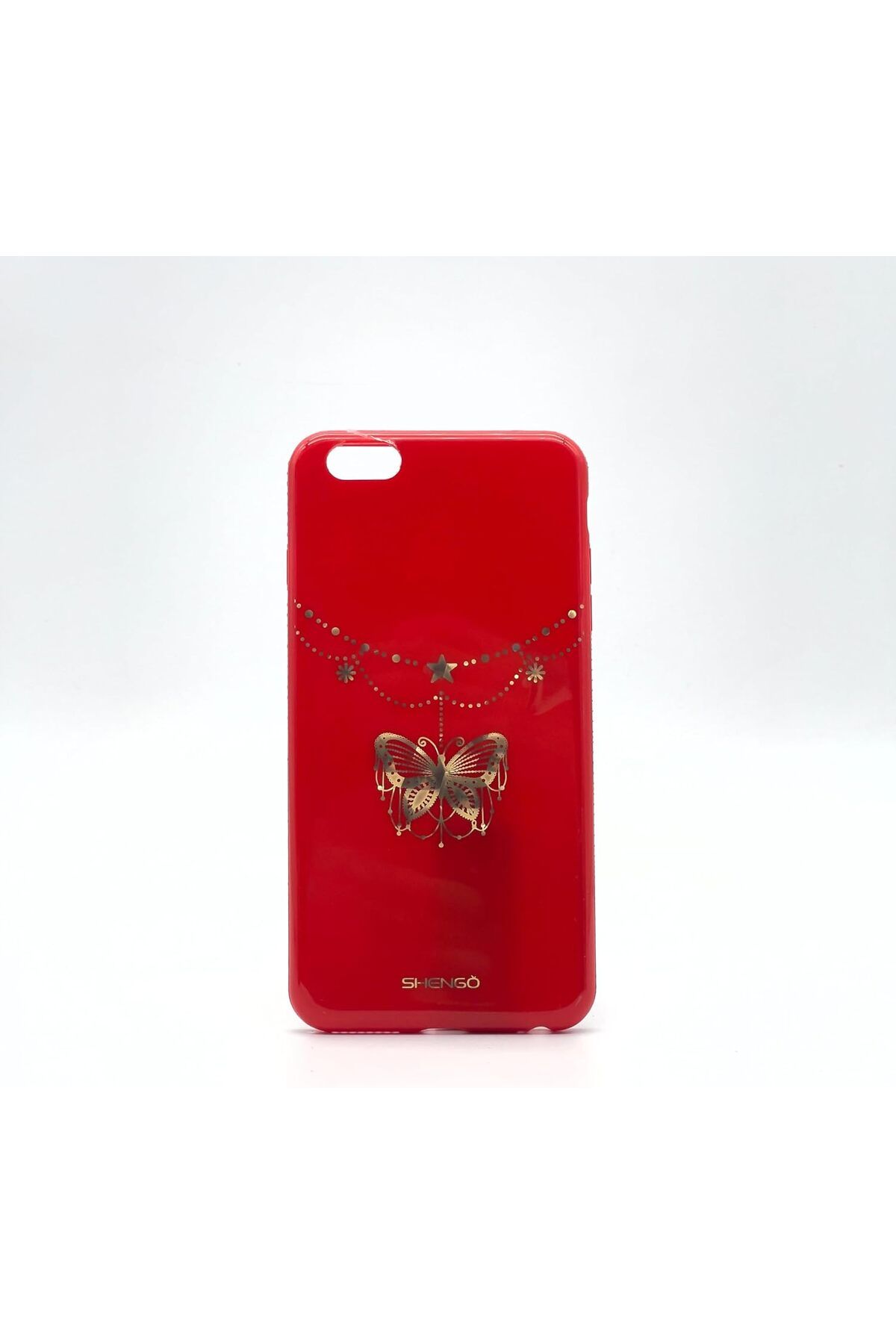 STOREMAX bystoreby 7 Plus / 8 Plus Uyumlu Baskı Desenli Yanları Taşlı Sert Yumuşak Silikon Kılıf (Kır